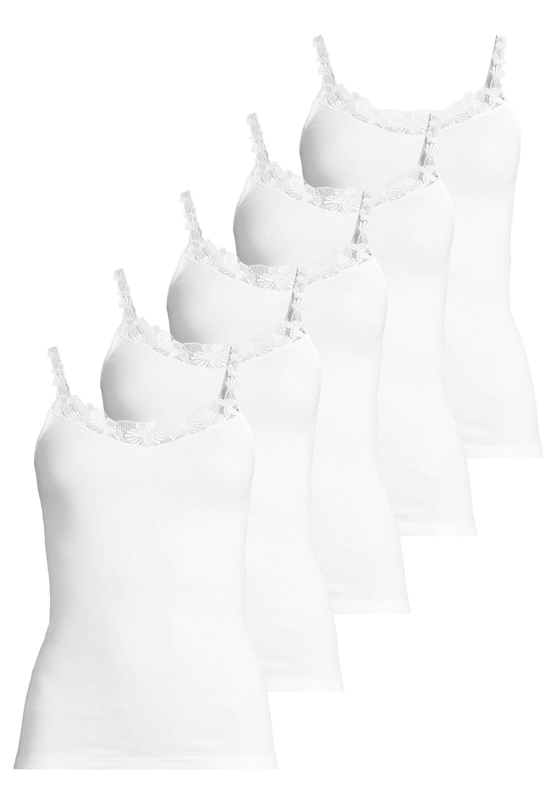 Speidel Unterhemd 5er Pack Nadja (Spar-Set, 5-St) Spaghetti Top - Baumwolle - Atmungsaktiv