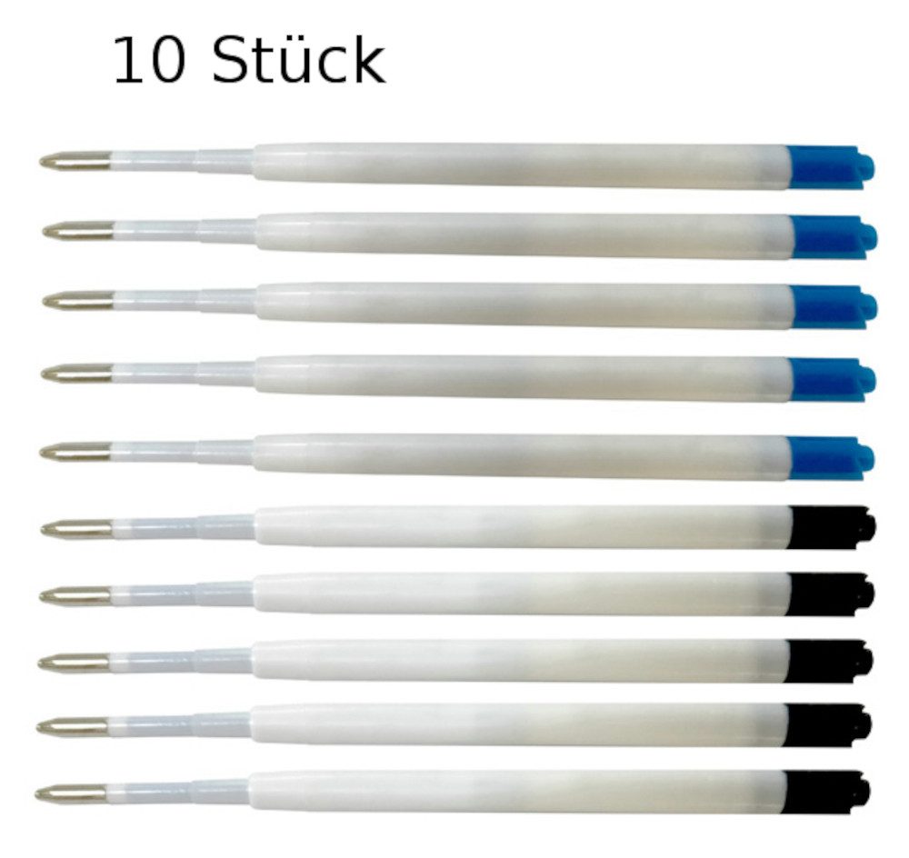 Livepac Office Kugelschreibermine 10 Kugelschreiberminen / Großraumminen / Schreibfarbe: je 5x blau + sc