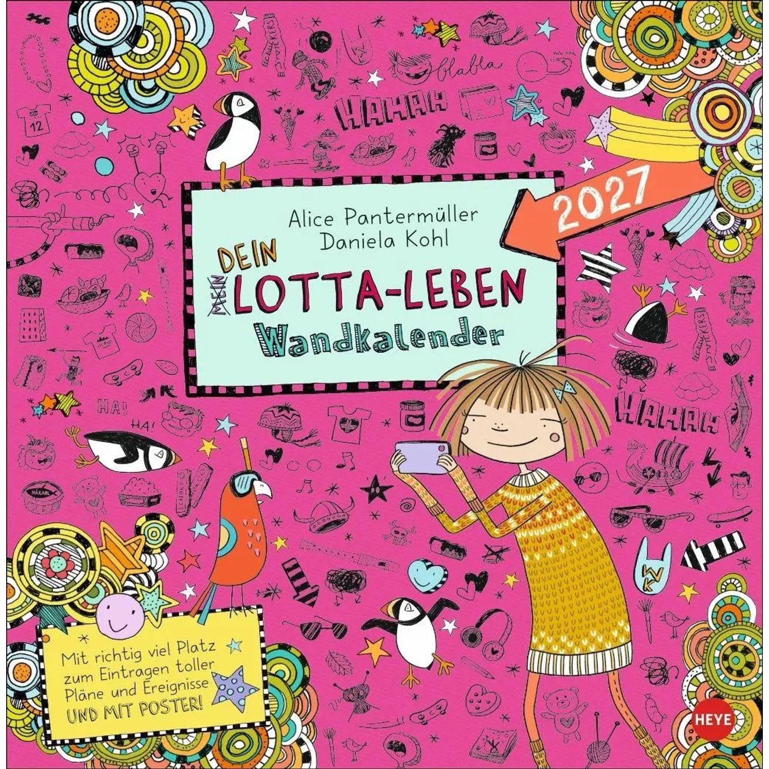 HEYE Wandkalender Lotta-Leben Broschurkalender 2027