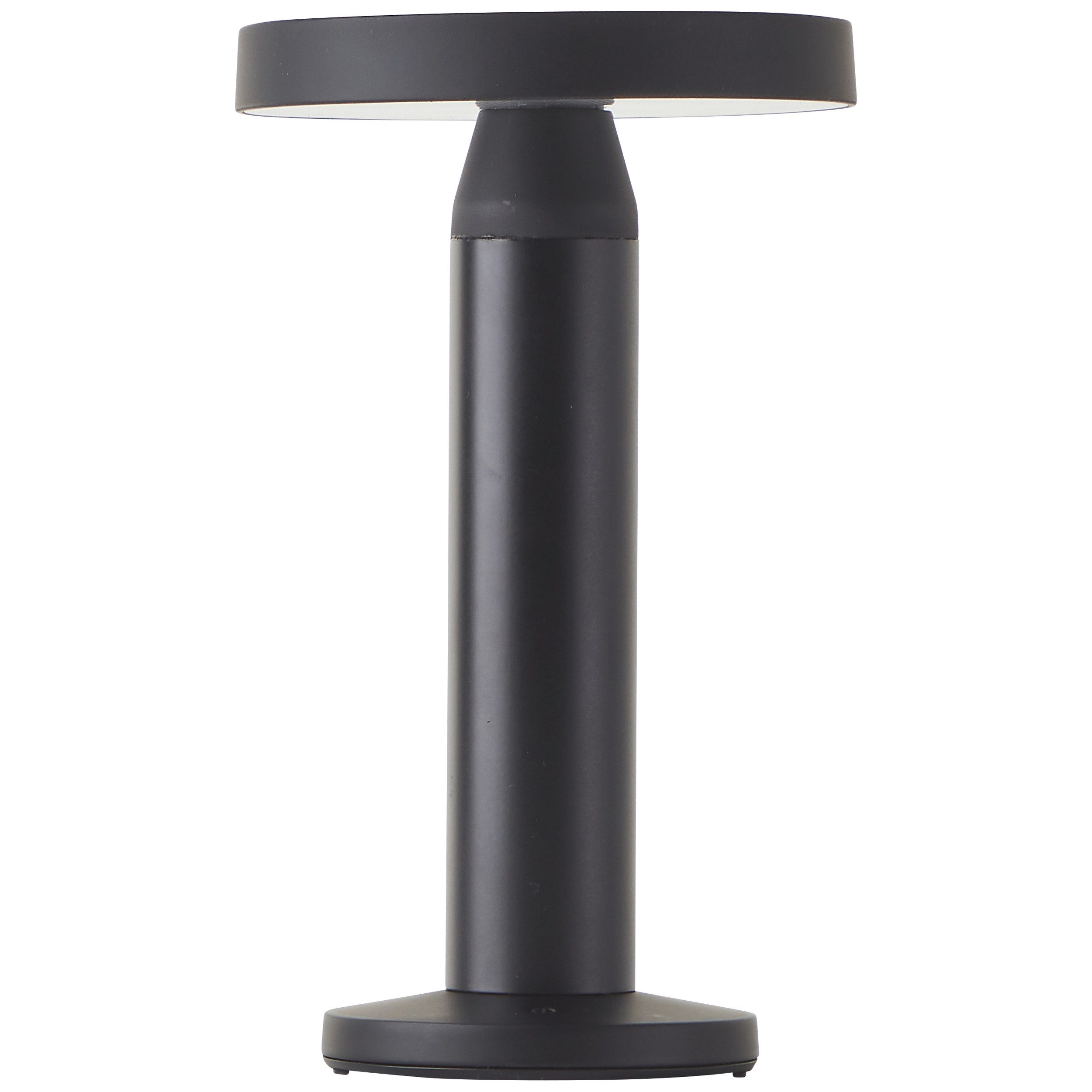 Brilliant LED Außen-Tischleuchte Magua, Dimmfunktion, LED fest integriert, Neutralweiß, LED Außentischleuchte, Solar, 22 cm, 220 lm, 4000 K, Metall, schwarz