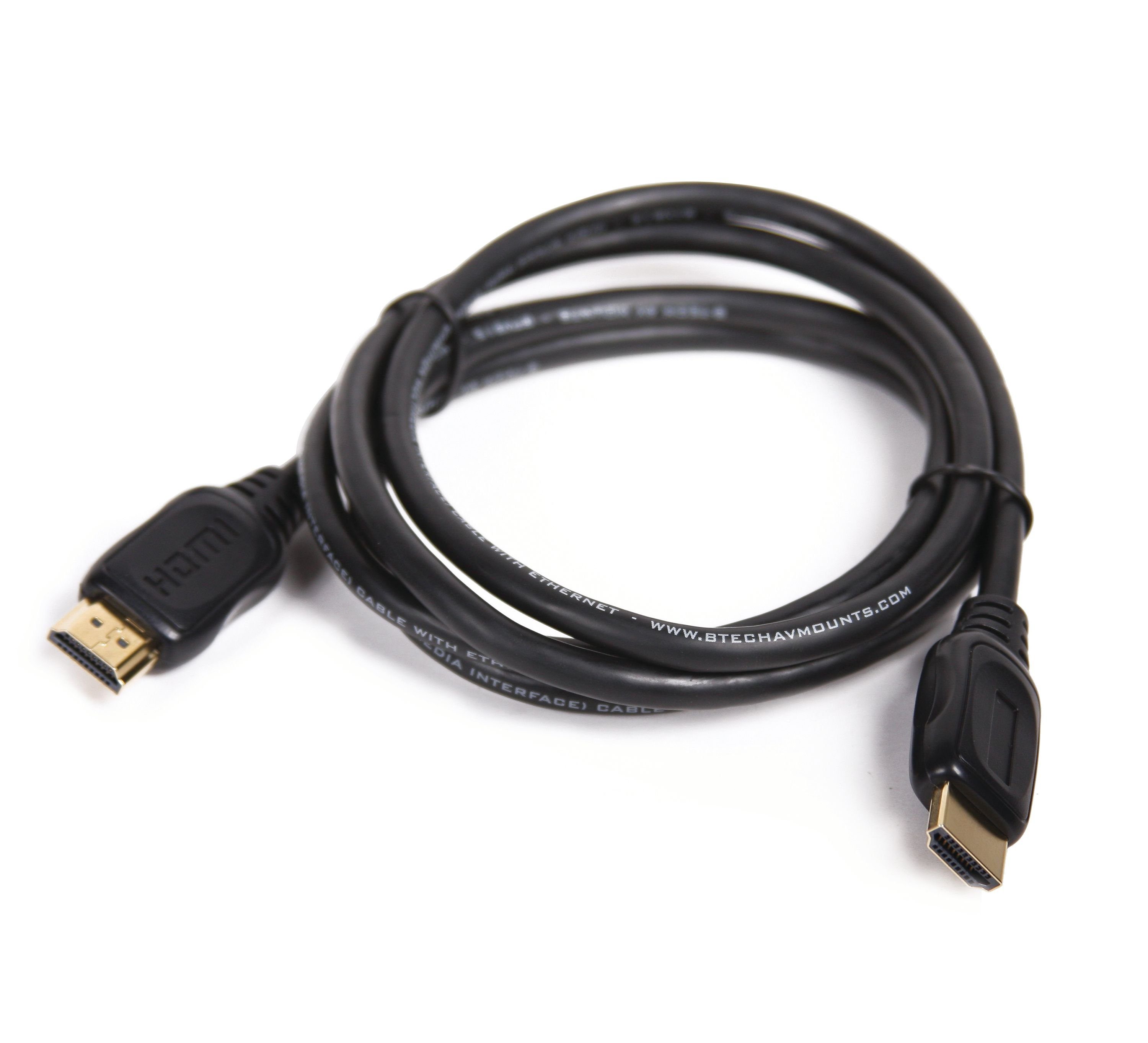 B-TECH BTV815/B HDMI Kabel High Speed mit Ethernet 1,5m schwarz HDMI-Kabel