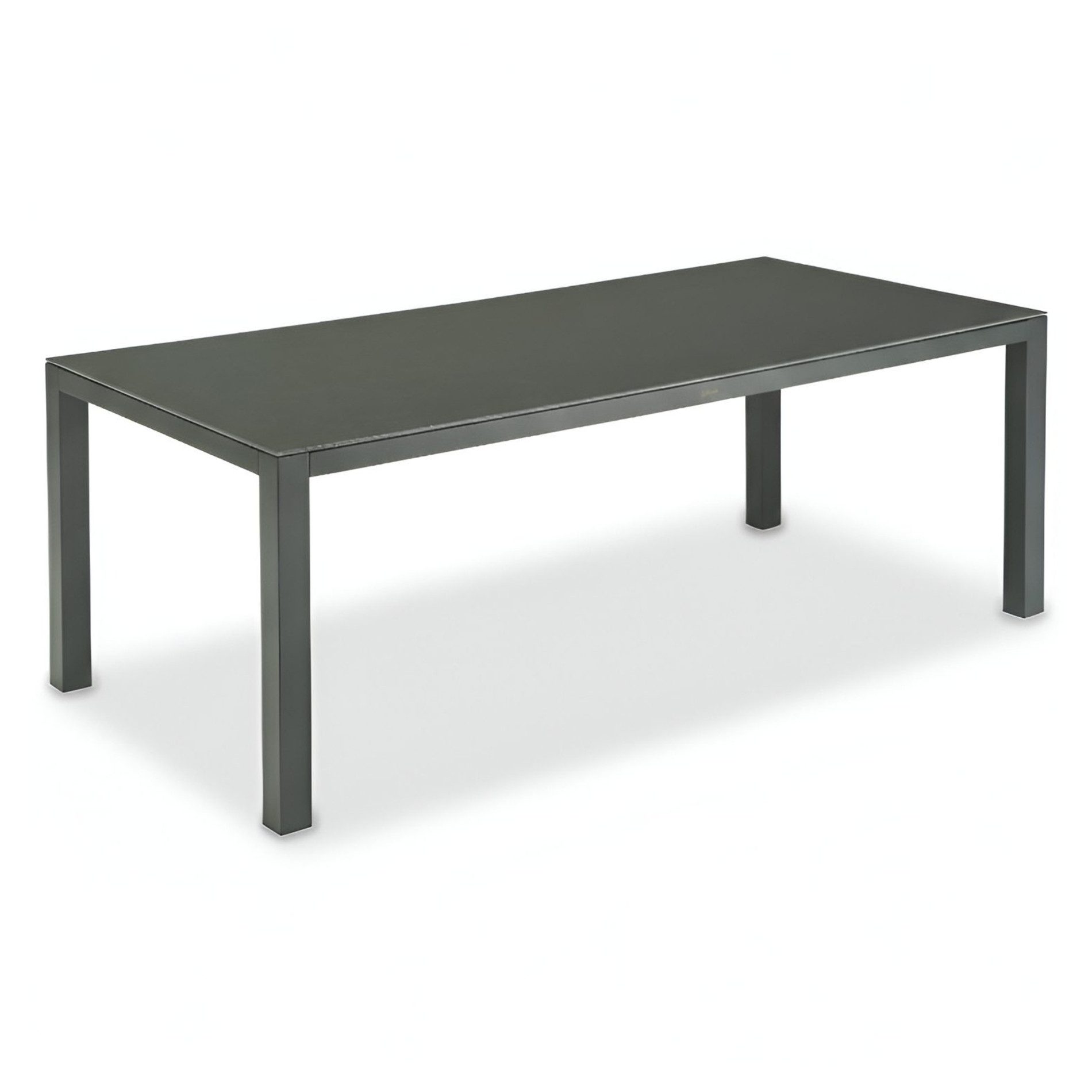 Liadomo Gartentisch Scalea, Tischplatte Sinterstein, Granitoptik, Alu Anthrazit