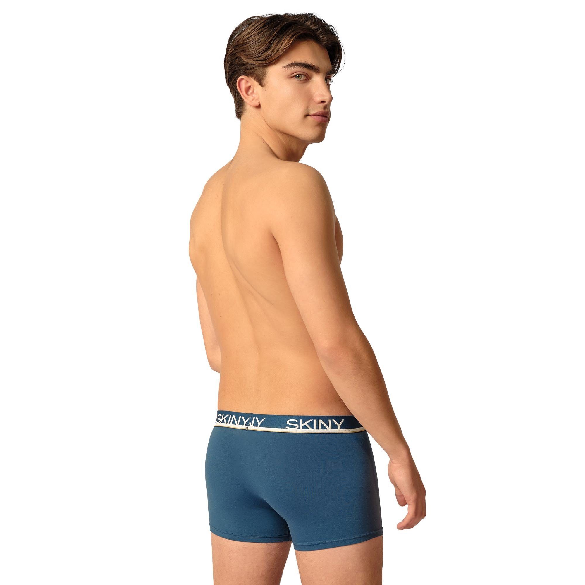 - Pants Herren Pack Boxer Blau/Türkis/Hellblau 3er Skiny Shorts Trunks, Boxer