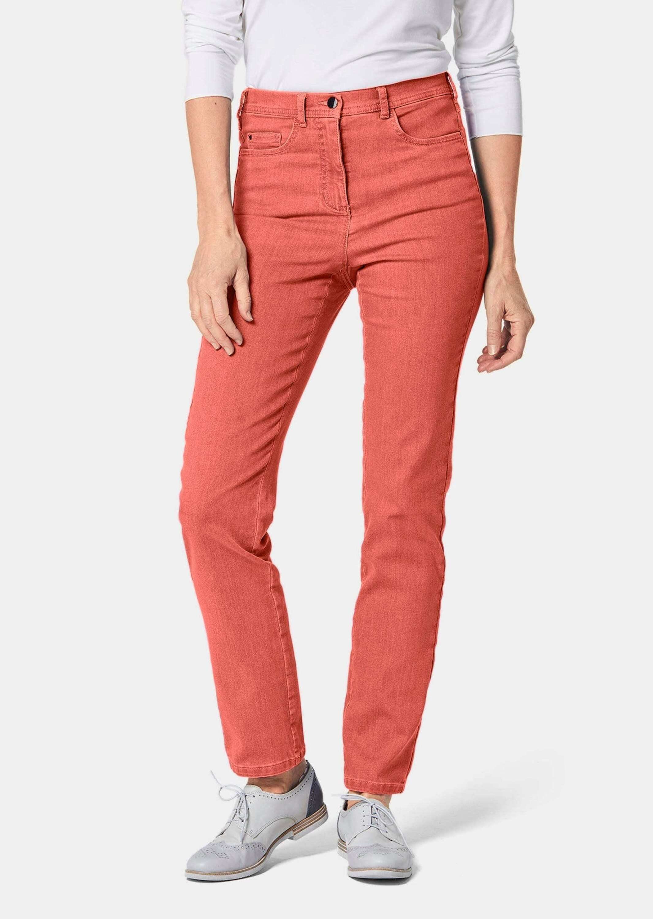 GOLDNER Bequeme Jeans Kurzgröße: Bequeme High-Stretch-Jeanshose