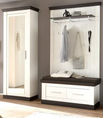 Furn.Design Garderobenschrank Corela (Garderobe und Schuhschrank, 73 x 201 cm) Soft-Close, variable Inneneinteilung