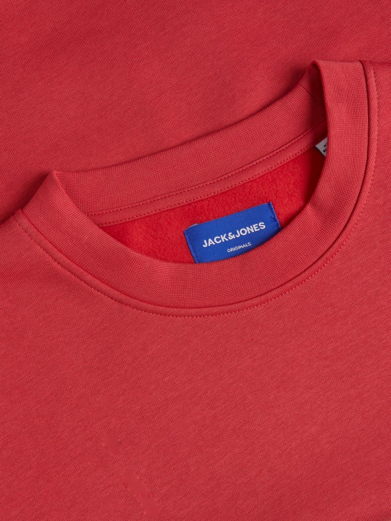 Rot Langarm Shirt ohne Pullover JORBRINK 4508 Sweatshirt Sweater & Kapuze Rundhals Jones in Jack Basic