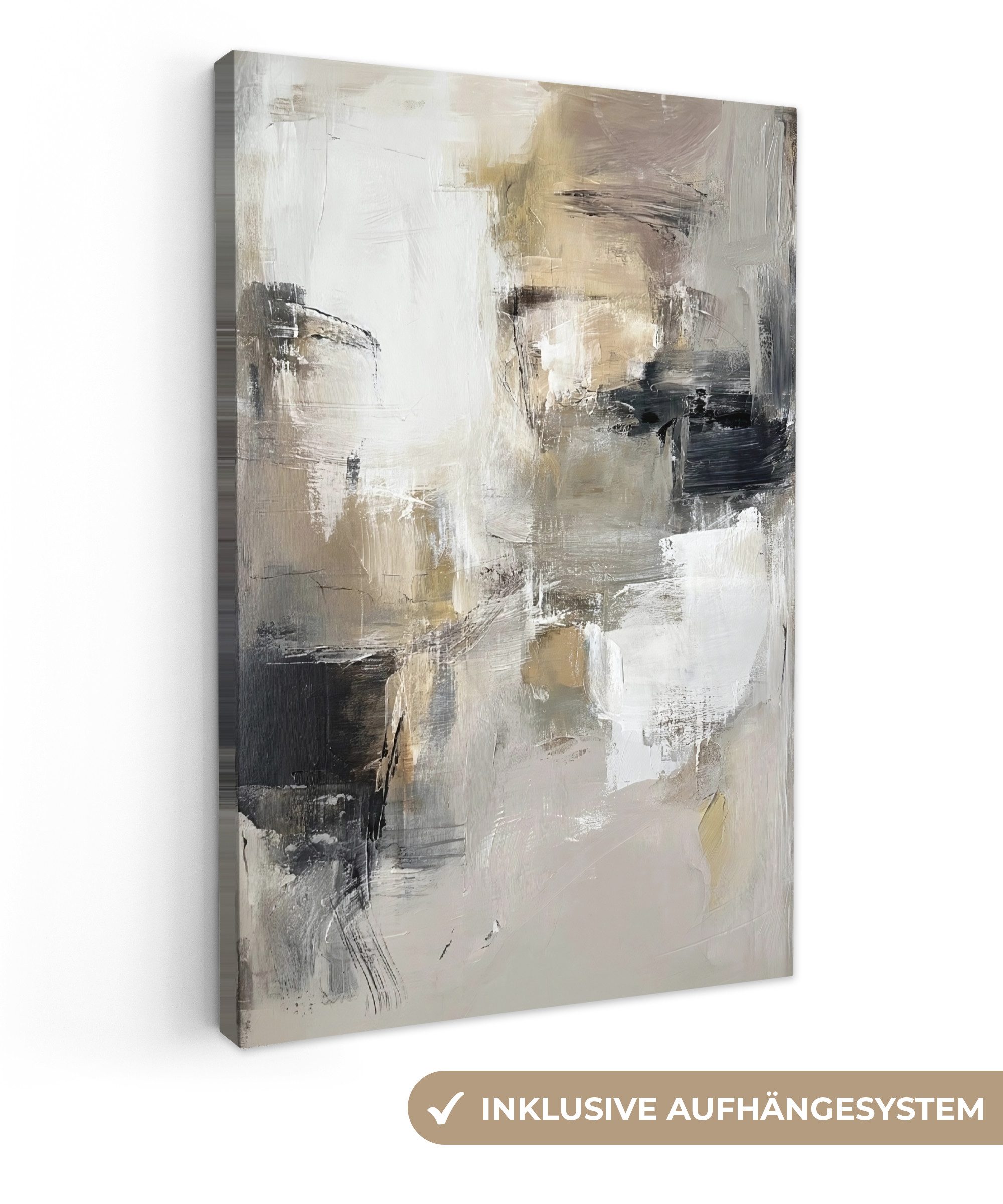 OneMillionCanvasses® Leinwandbild Farbpalette - Pinselstriche - günstig online kaufen