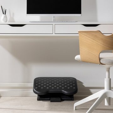 Navaris Fußstütze Büro Schreibtisch Fußablage - höhenverstellbar, neigbar