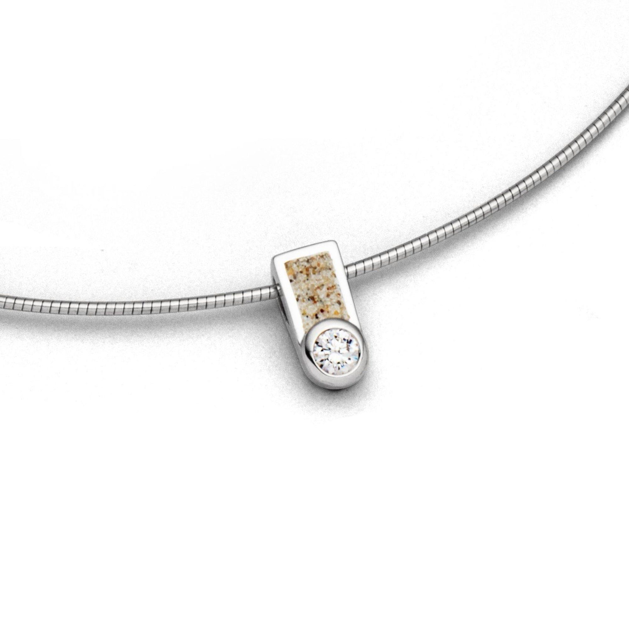 Kette mit Anhänger DUR Schmuck: Kette "Venus" mit Strandsand K2607