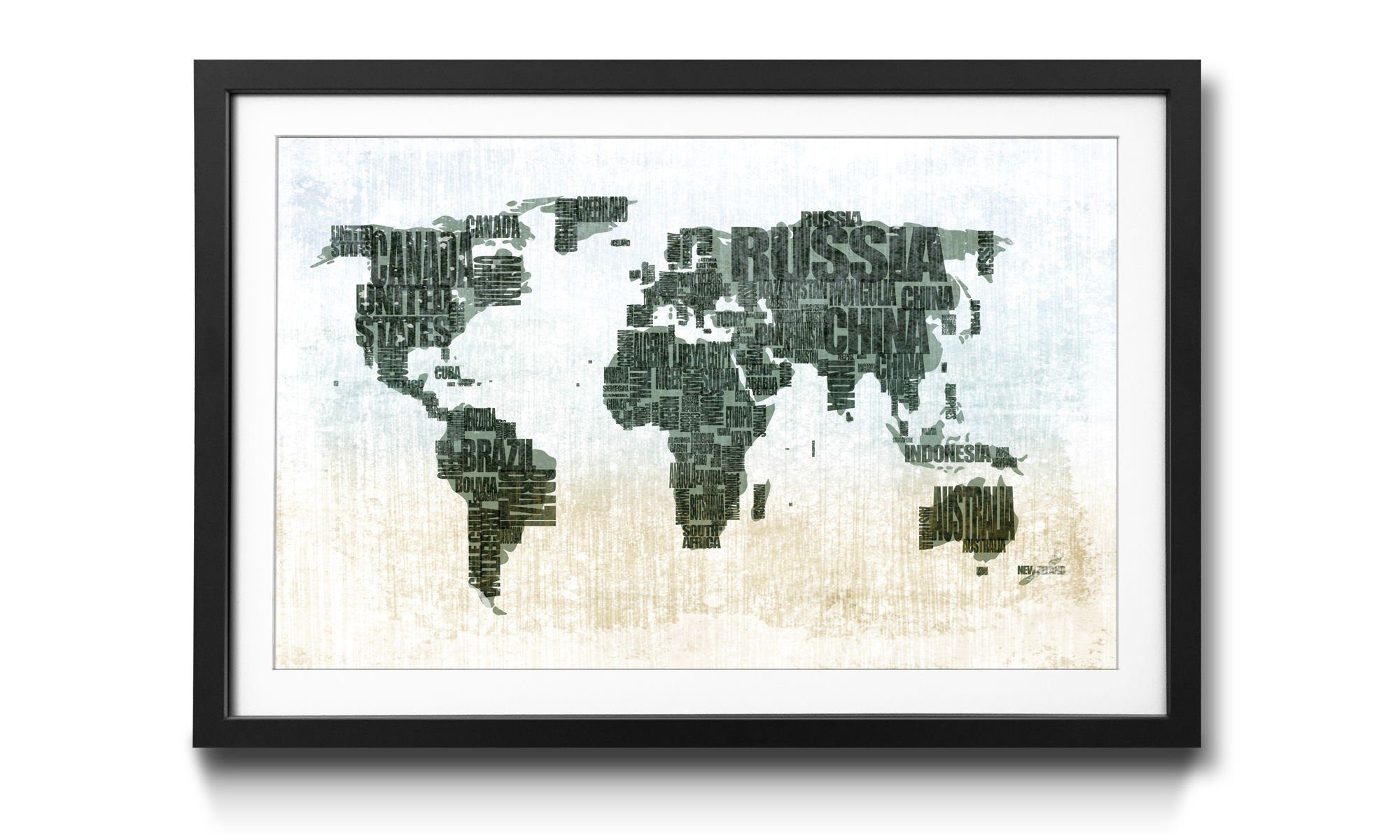 Größen WandbilderXXL Worldmap erhältlich Weltkarte, Wandbild, No.1, in Kunstdruck 4