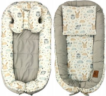 Pamek Babybett Babybett Babynestchen 10in1 Babynest Kinderbett Kokon zum schlafen, 7-tlg., Made in Europe