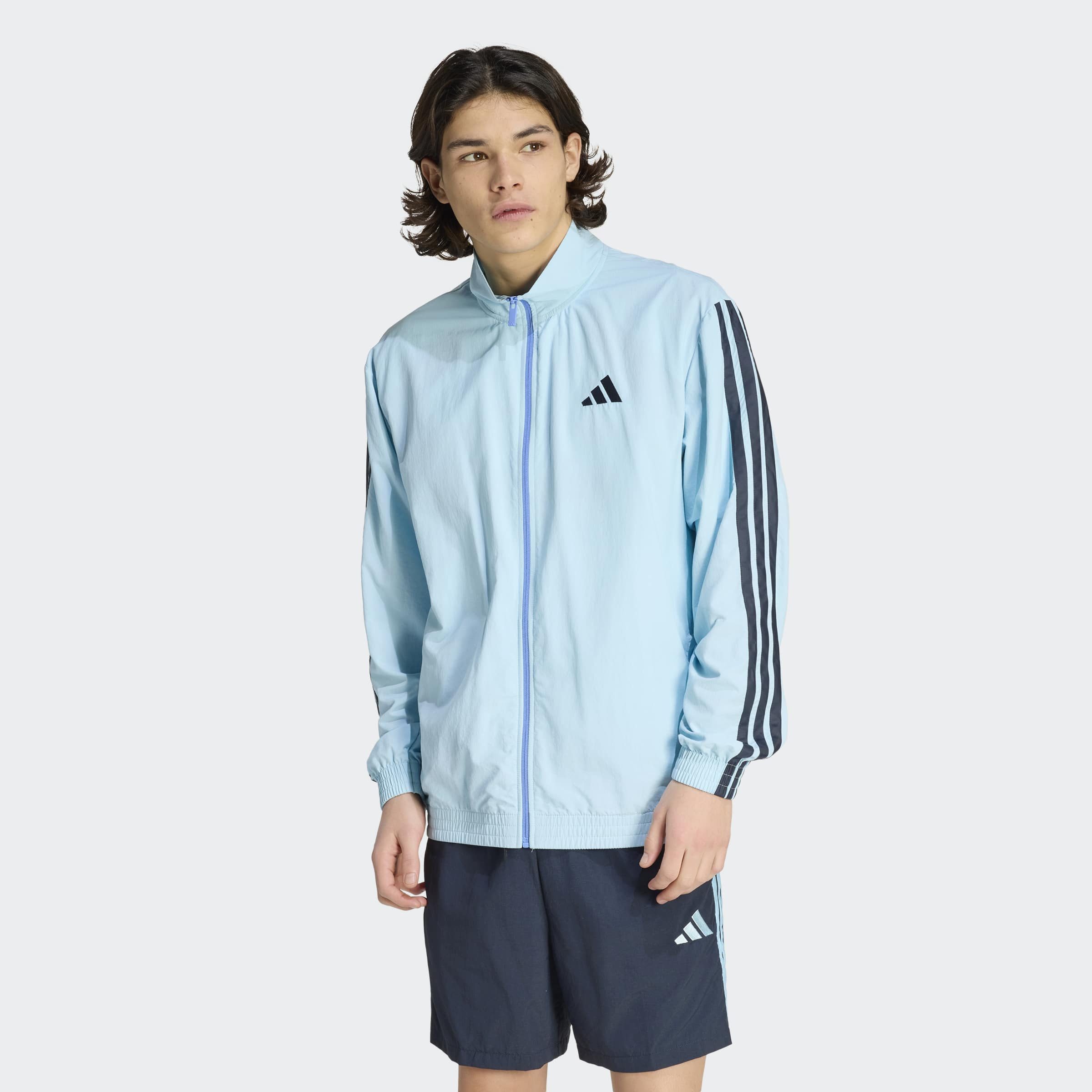 adidas Sportswear Rollkragenpullover ESSENTIALS TRACK, 3-STREIFEN, GEWEBT günstig online kaufen