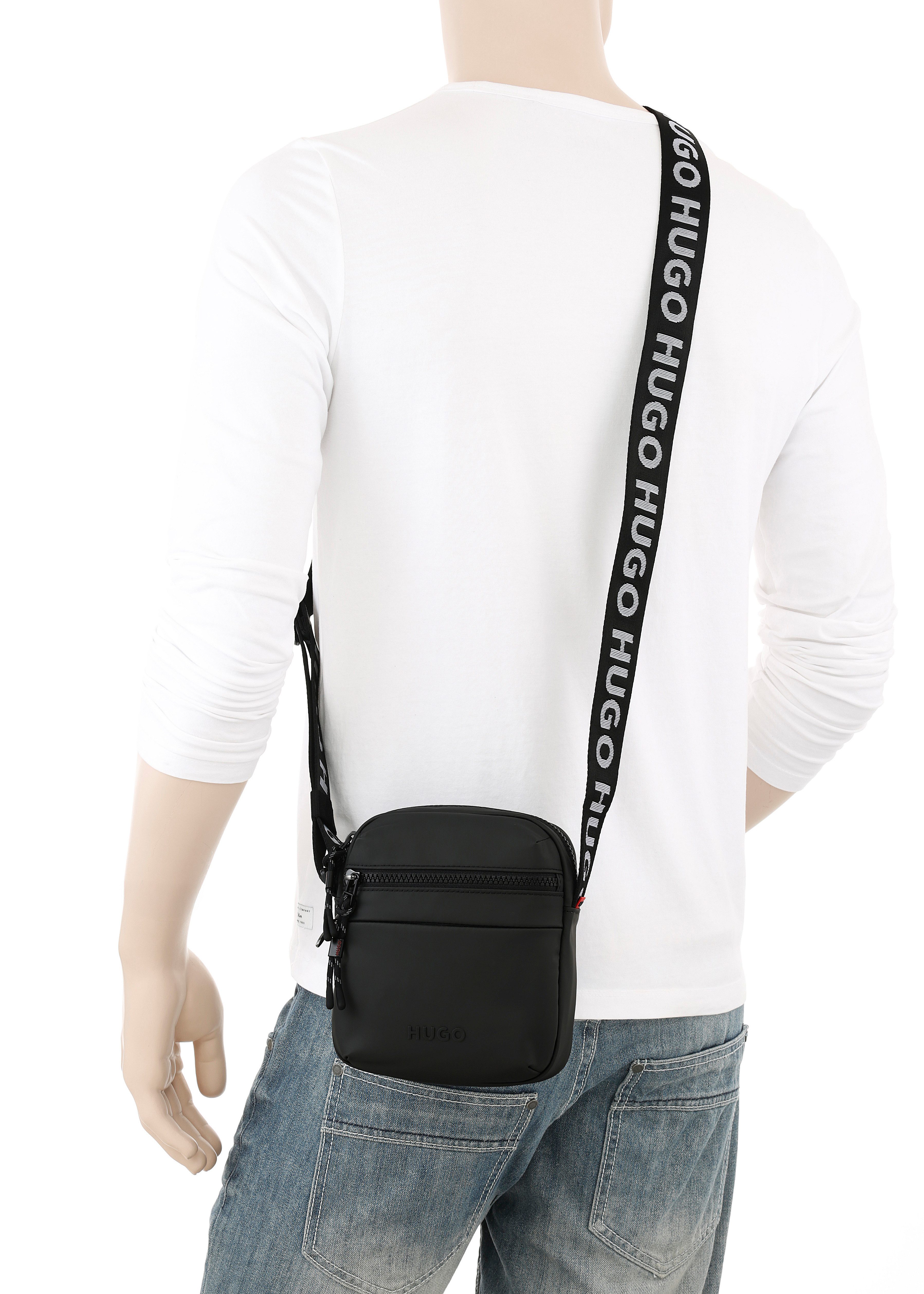 HUGO Mini Bag WANNER_NS_Zip, kleine Herren Schultertasche, Umhängetasche mit breitem Schulterriemen
