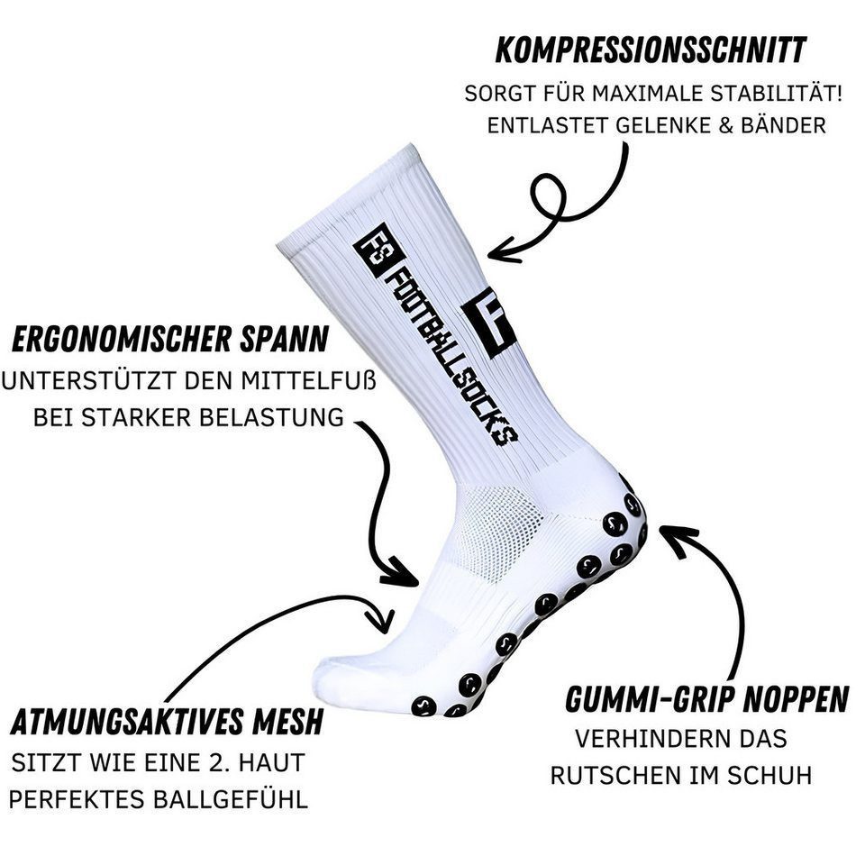 FOUORTUNATE-BEE Sportsocken 5 Paar Sportsocken – Ideal für Fußball und Freizeit (5-Paar) Bequeme, atmungsaktive Fußballsocken für Herren und Damen