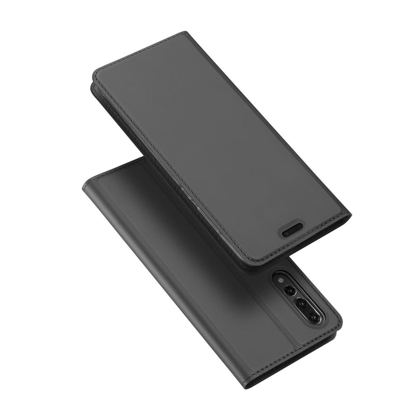 CoolGadget Handyhülle Magnet Case Handy Tasche für Huawei P20 Pro 6,1 Zoll, Hülle Klapphülle Ultra Slim Flip Cover für P20 Pro Schutzhülle