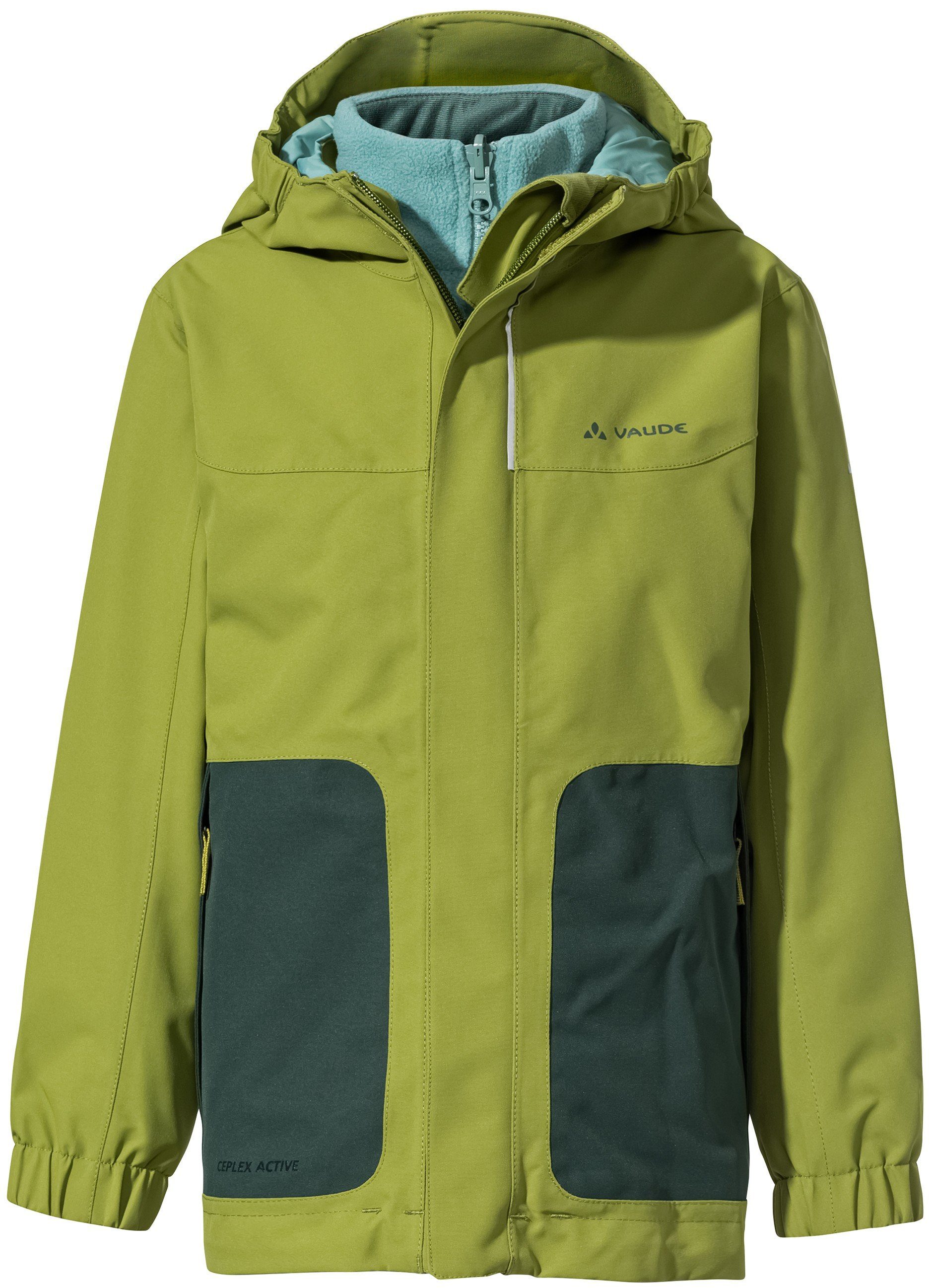 VAUDE Doppeljacke Kids Campfire 3in1 Jacket IV avocado