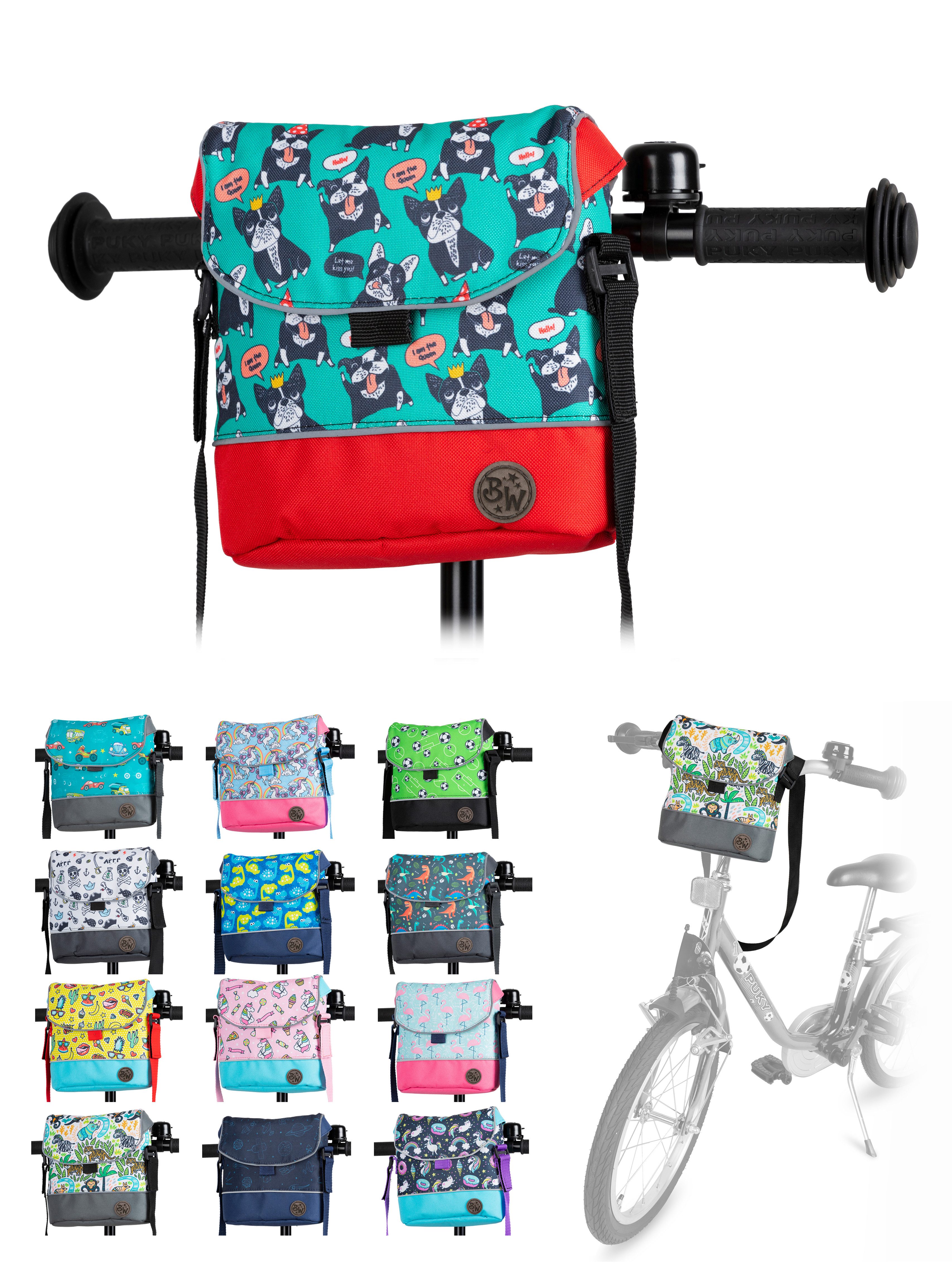 BambiniWelt by Rafael K. Lenkertasche Lenkertasche Tasche kompatibel mit Puky Woom Laufrad Roller Fahrrad