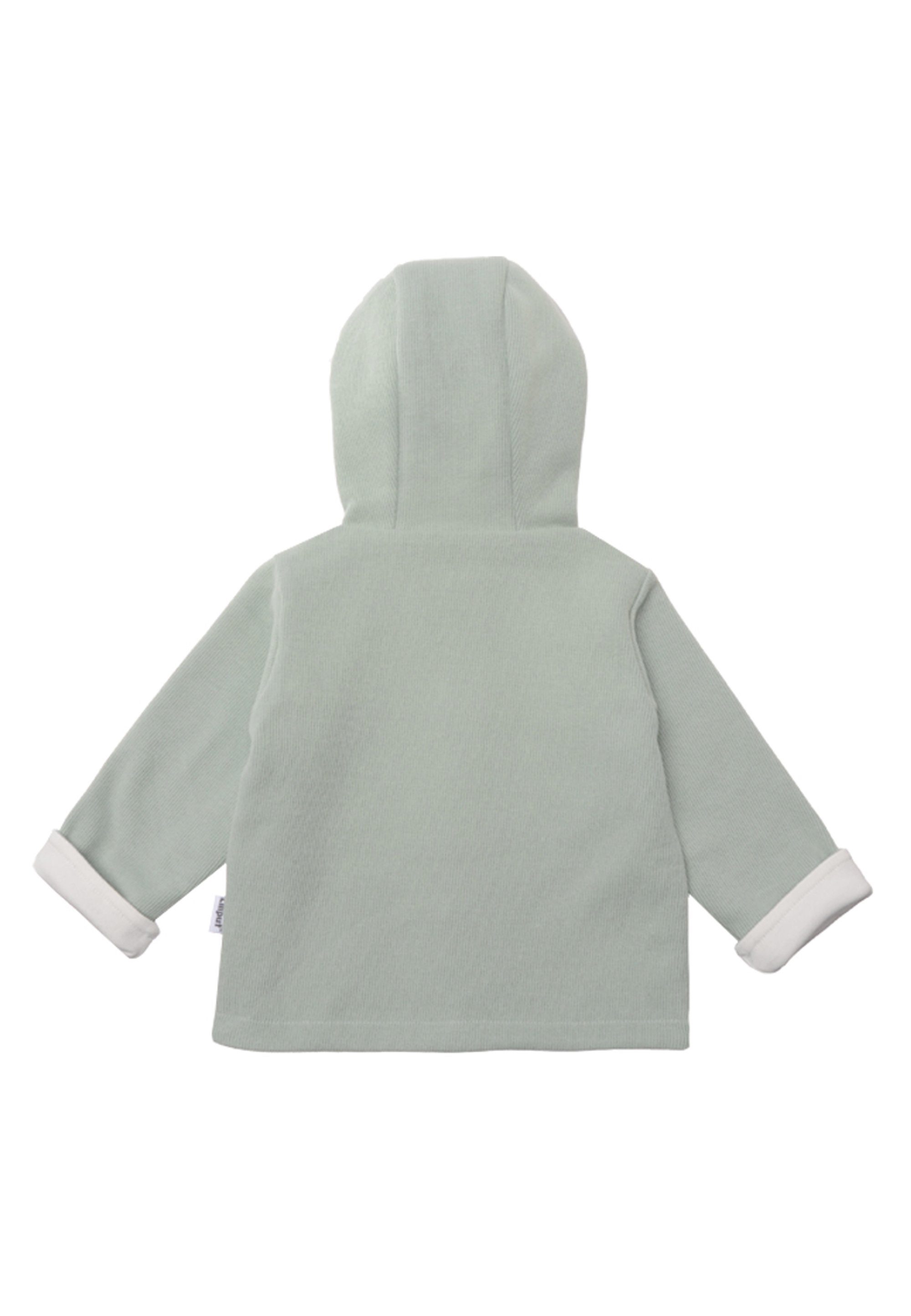 Liliput Sweatjacke aus weichem Rippstrick mit Kapuze und Bärchenohren,  Niedliche Babyjacke von Liliput mit Bärchenohren