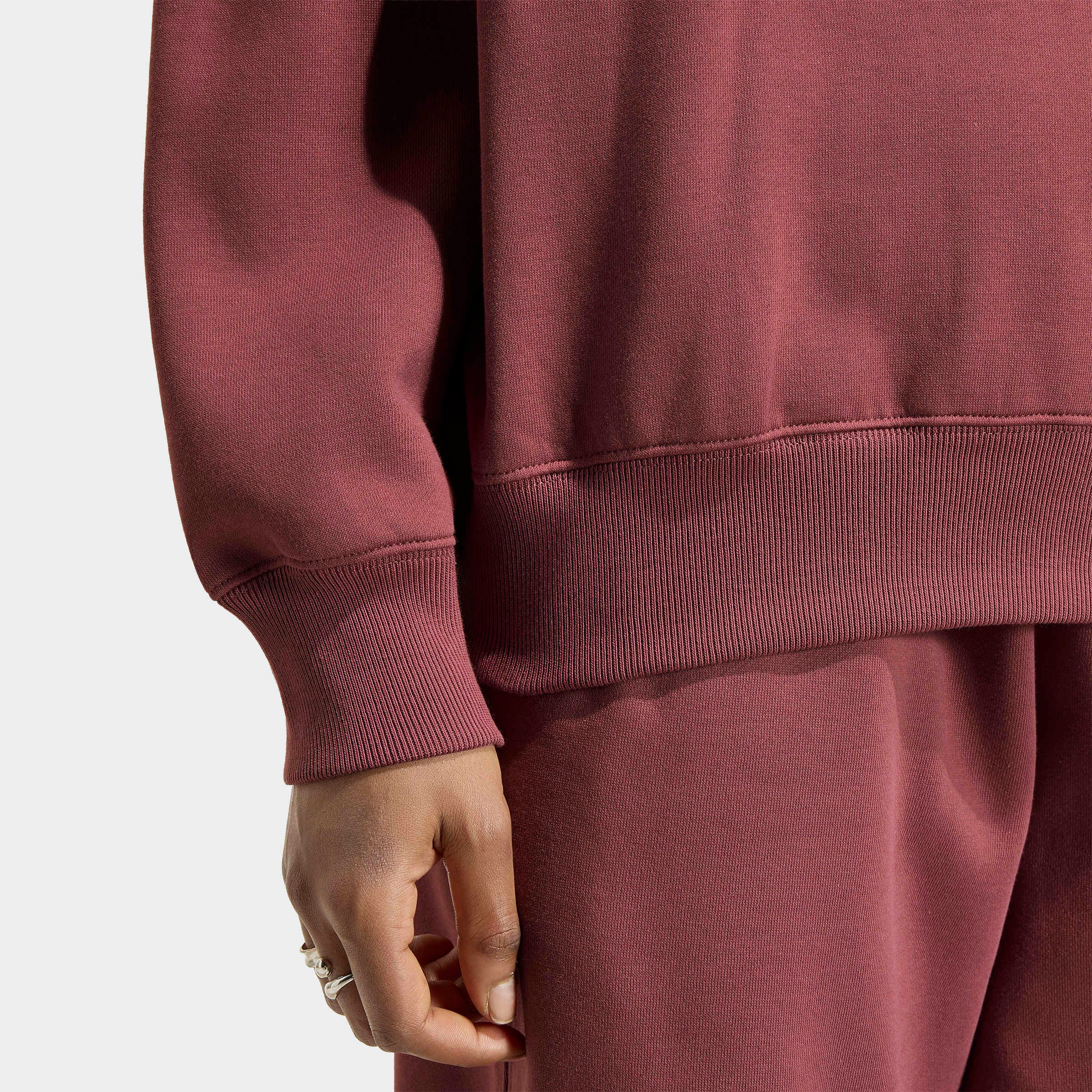 adidas Originals Sweatshirt ESS FL CRW OS mit Rundhalsausschnitt, ohne Verschluss, in normaler Schnittform