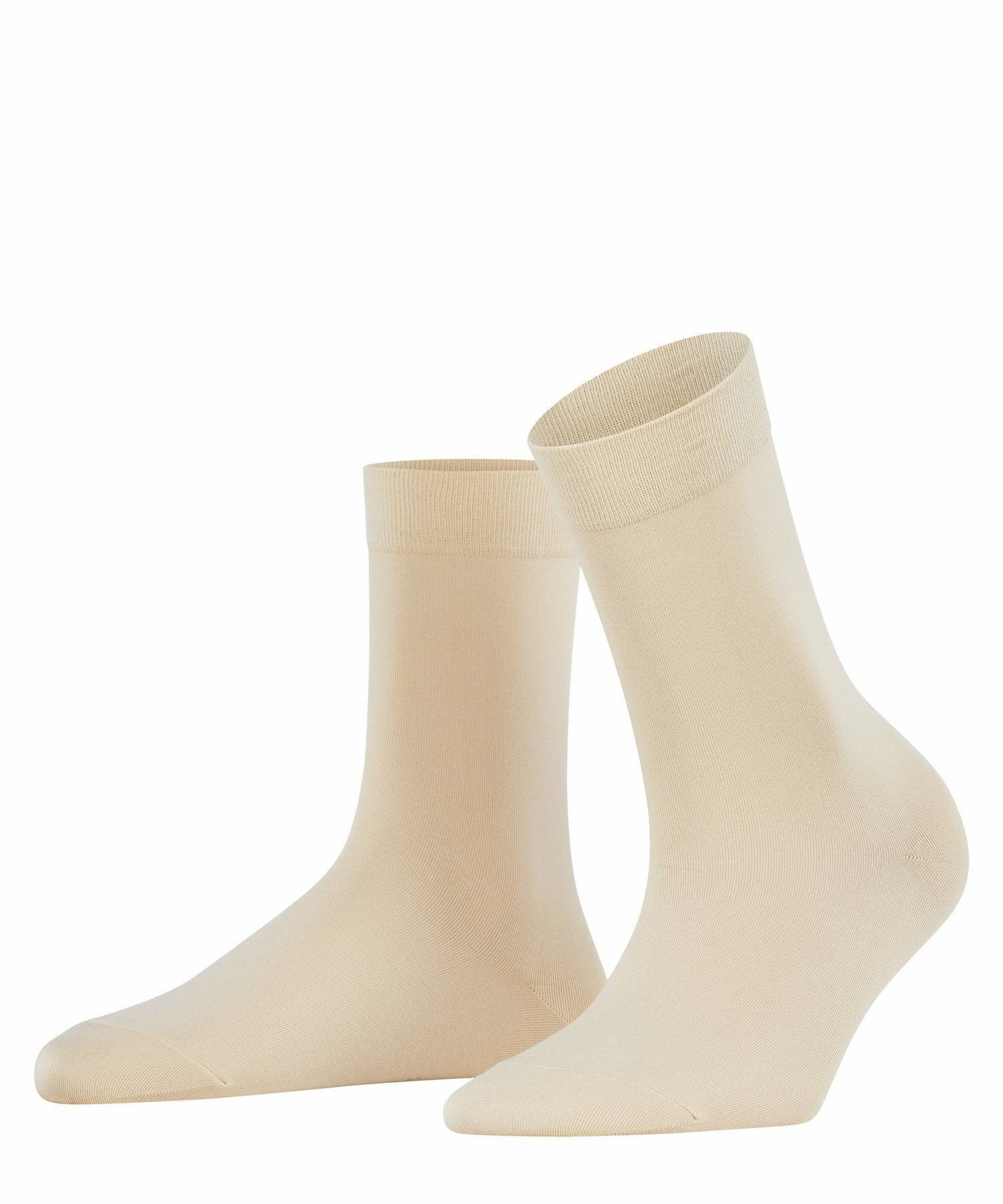 FALKE Kurzsocken Damen Socken - Cotton Touch, Kurzsocken, Knit Cream (4019)