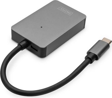 Digitus Speicherkartenleser DIGITUS USB-C Card Reader 2 Port UHS-II SD4.0 TF4.0 300Mb/s