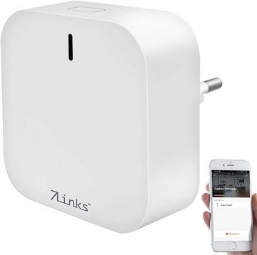 7Links ZigBee RC-295.zigbee WLAN Gateway Smart Home App WiFi Mesh Internet Smart-Home-Zubehör, WLAN-Reichweite: bis zu 25 m, ZigBee-Reichweite: bis zu 50 m