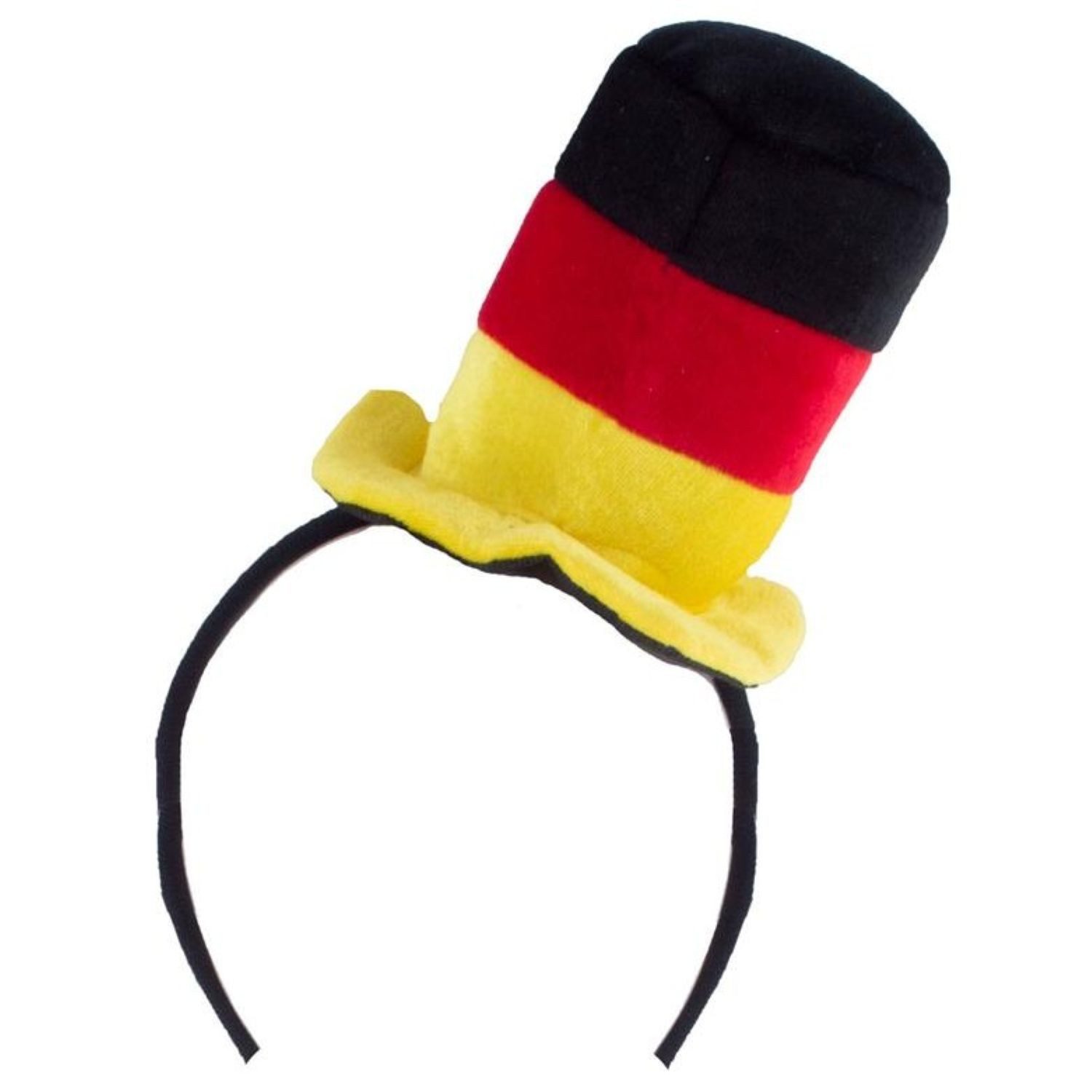 Kostüm Deutschland Fan Artikel 'Haarreif mit Minihut'