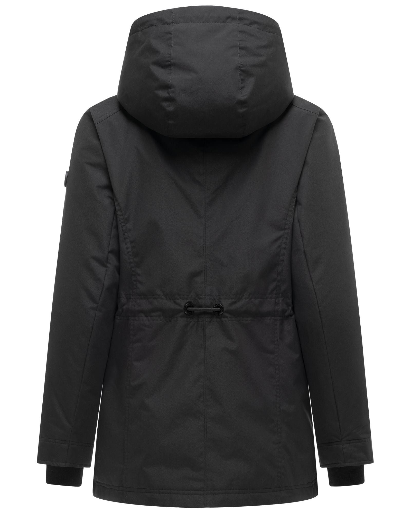 Navahoo Winterjacke Nibellaa 14 Warme Damen Jacke mit Taillenzugkordel
