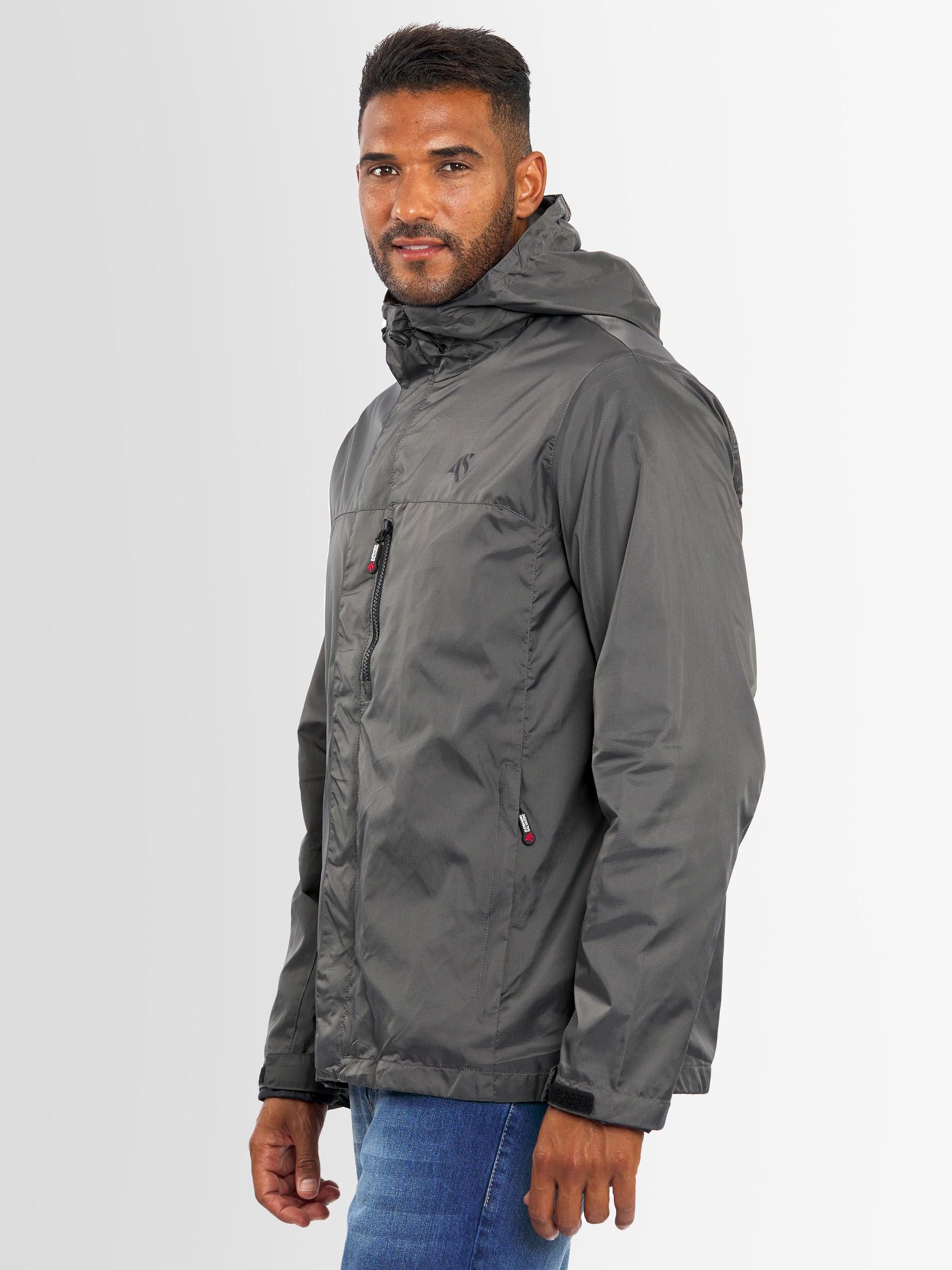Alessandro Salvarini Regenjacke Alessandro Salvarini Herren Regenjacke AS323 mit durchgehendem Reißverschluss – Bild 3 von 5