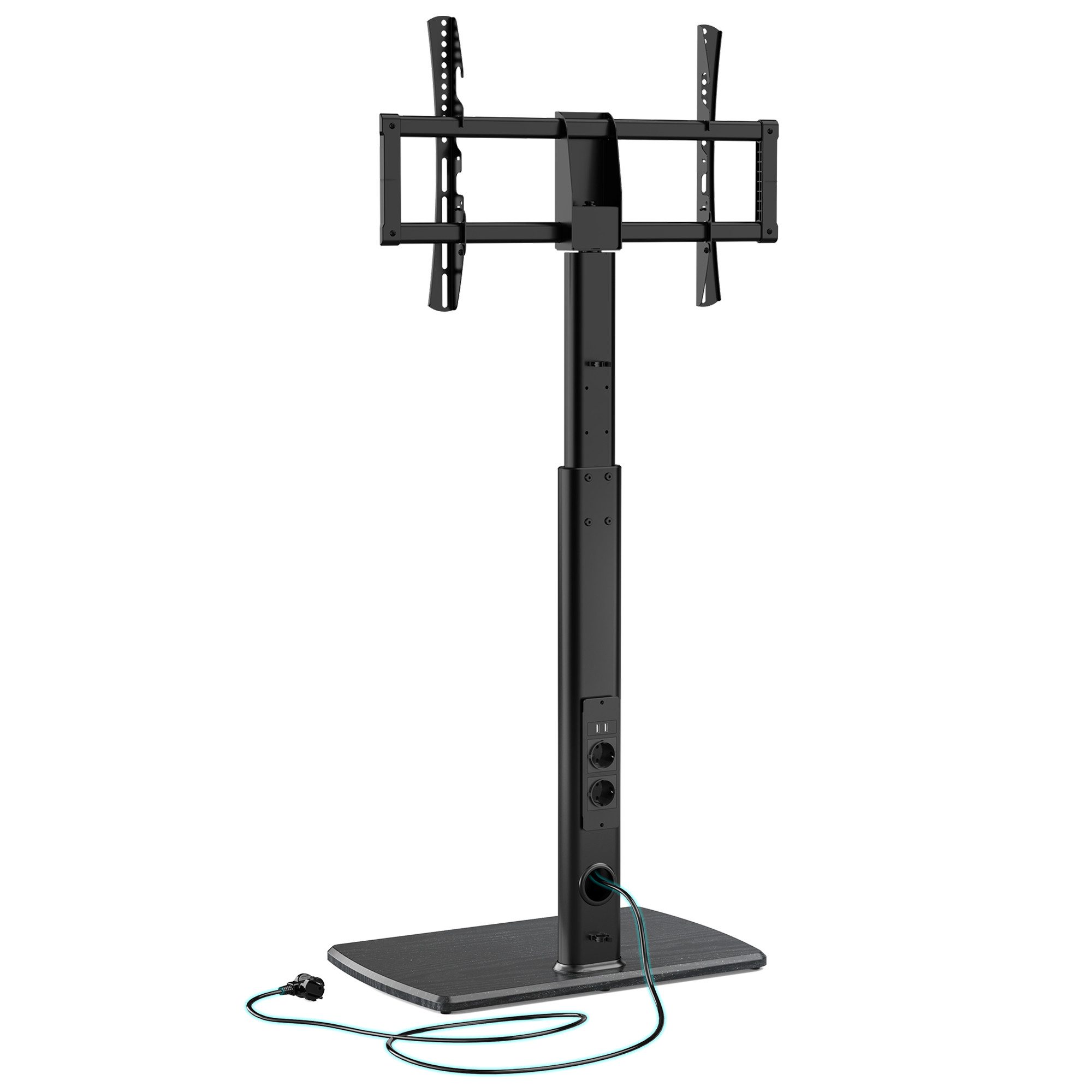 FITUEYES TV-Ständer, (bis 70,00 Zoll, mit Integrierte Steckdosenleiste)
