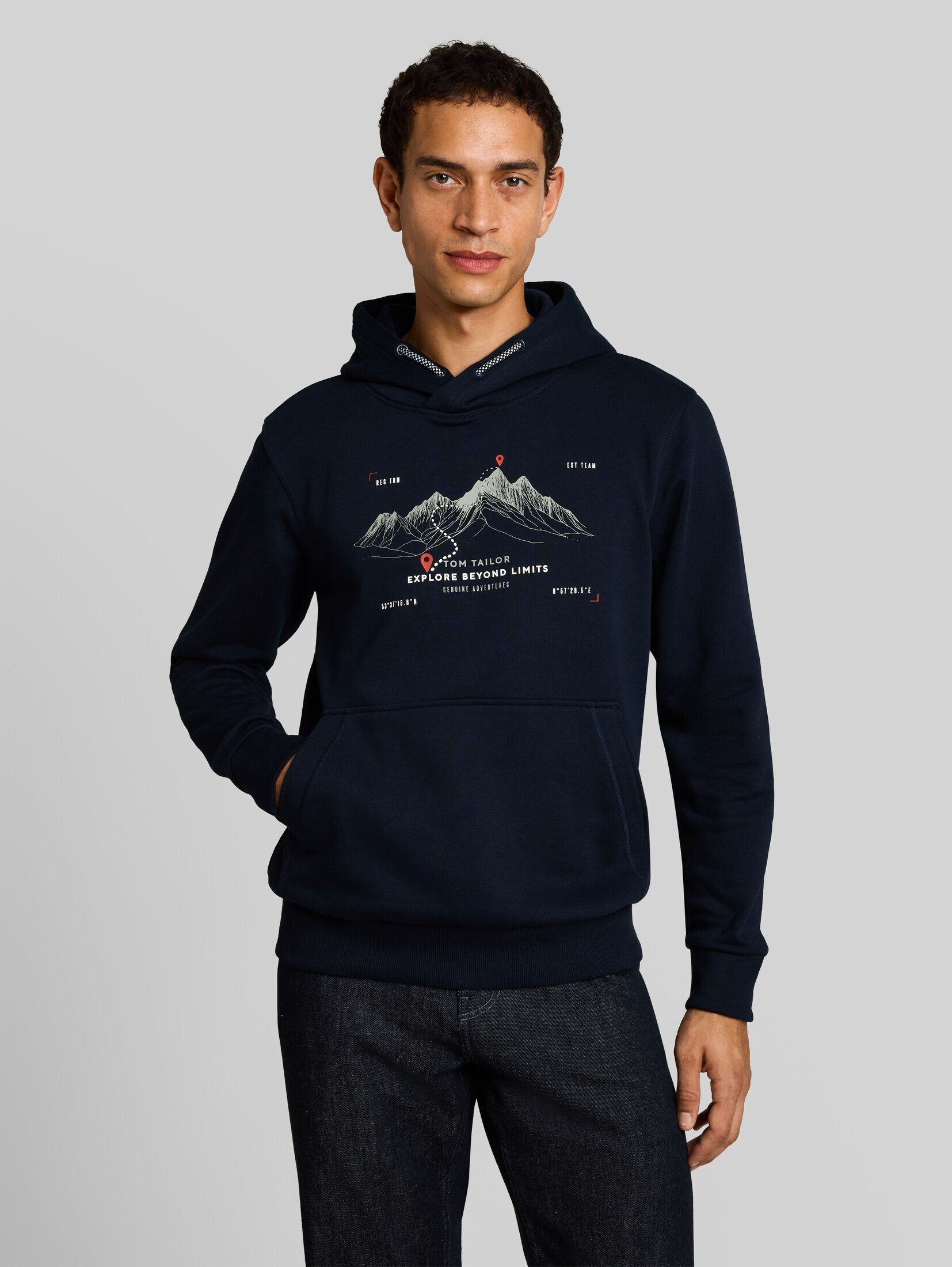 TOM TAILOR Sweatshirt Strick & Sweatshirts Hoodie Sweatshirt mit Print