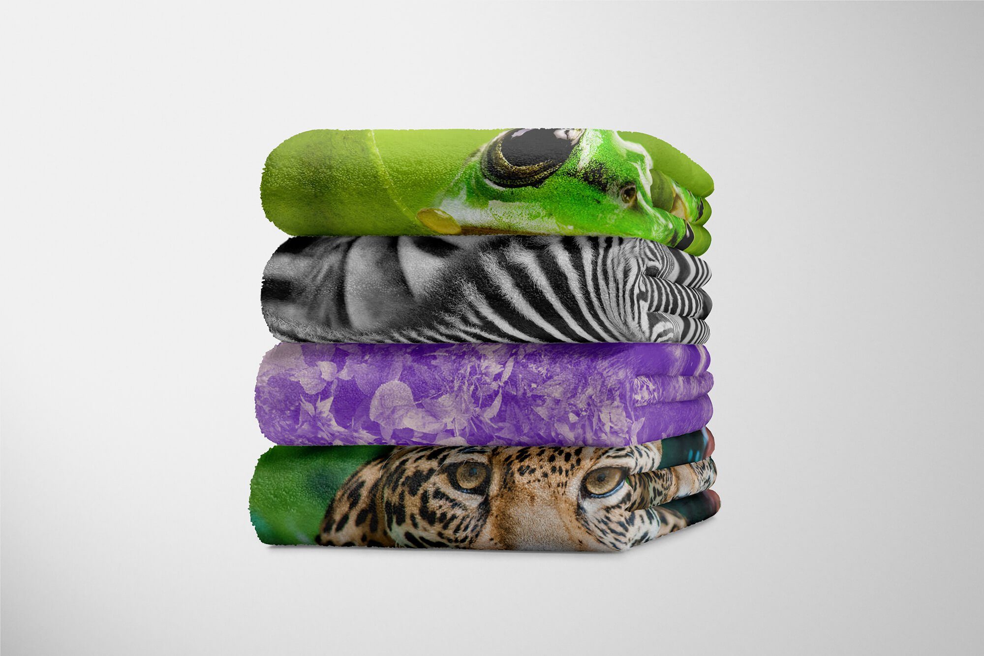 Tiermotiv (1-St), Natur Gorilla Handtuch Handtücher Handtuch Saunatuch Kuns, Sinus Art Baumwolle-Polyester-Mix mit Kuscheldecke Strandhandtuch