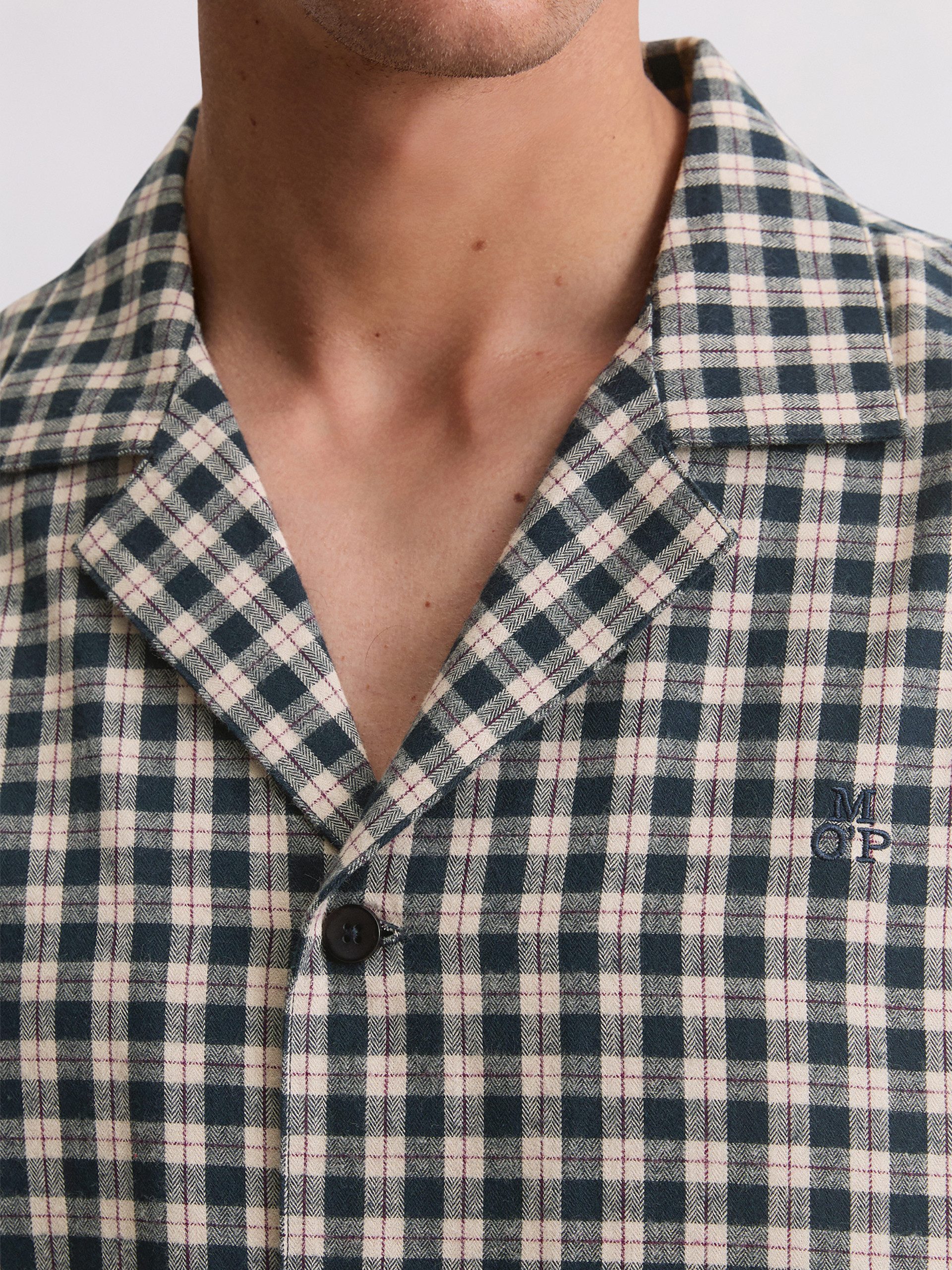 Marc O'Polo Pyjamaoberteil Cozy Flannel schlaf-oberteil nachthemd sleepshirt