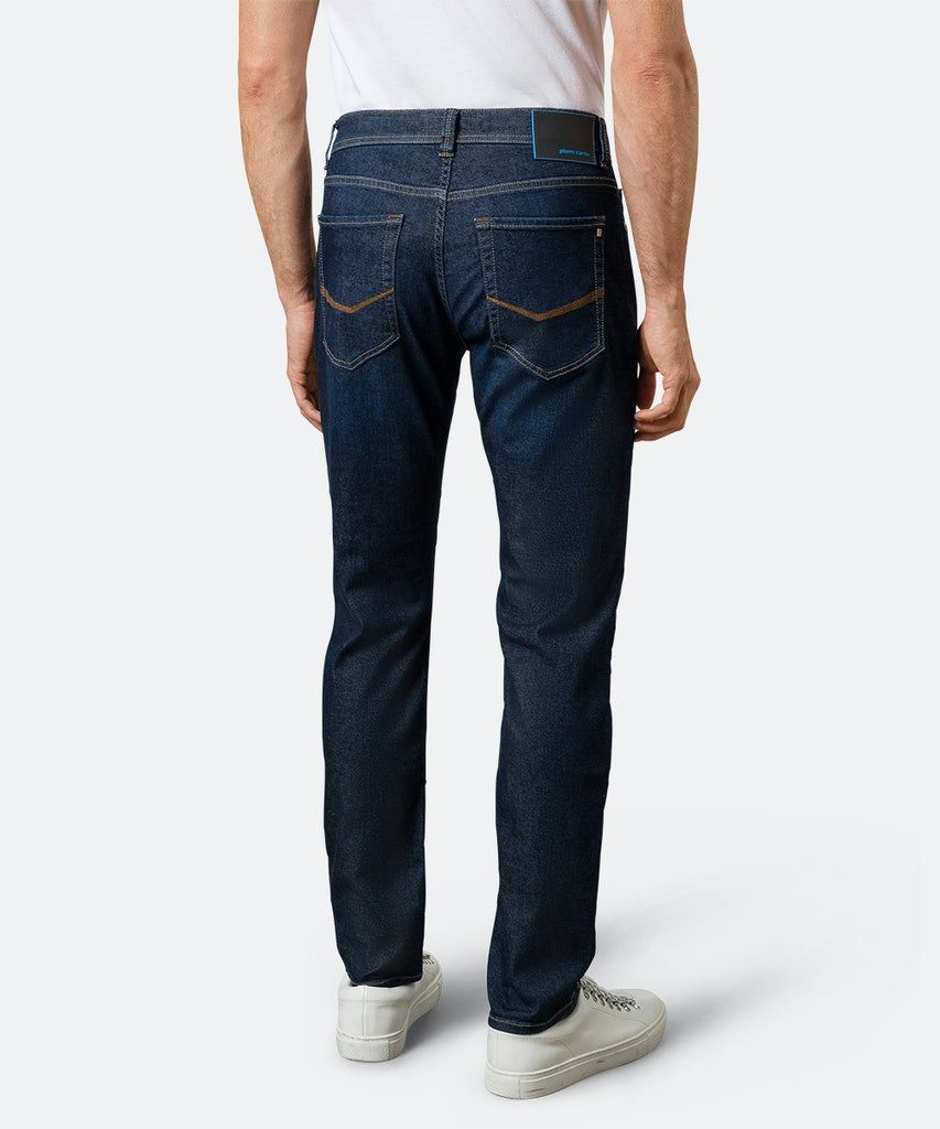 5-Pocket-Jeans Lyon Tapered dark blue used buffies