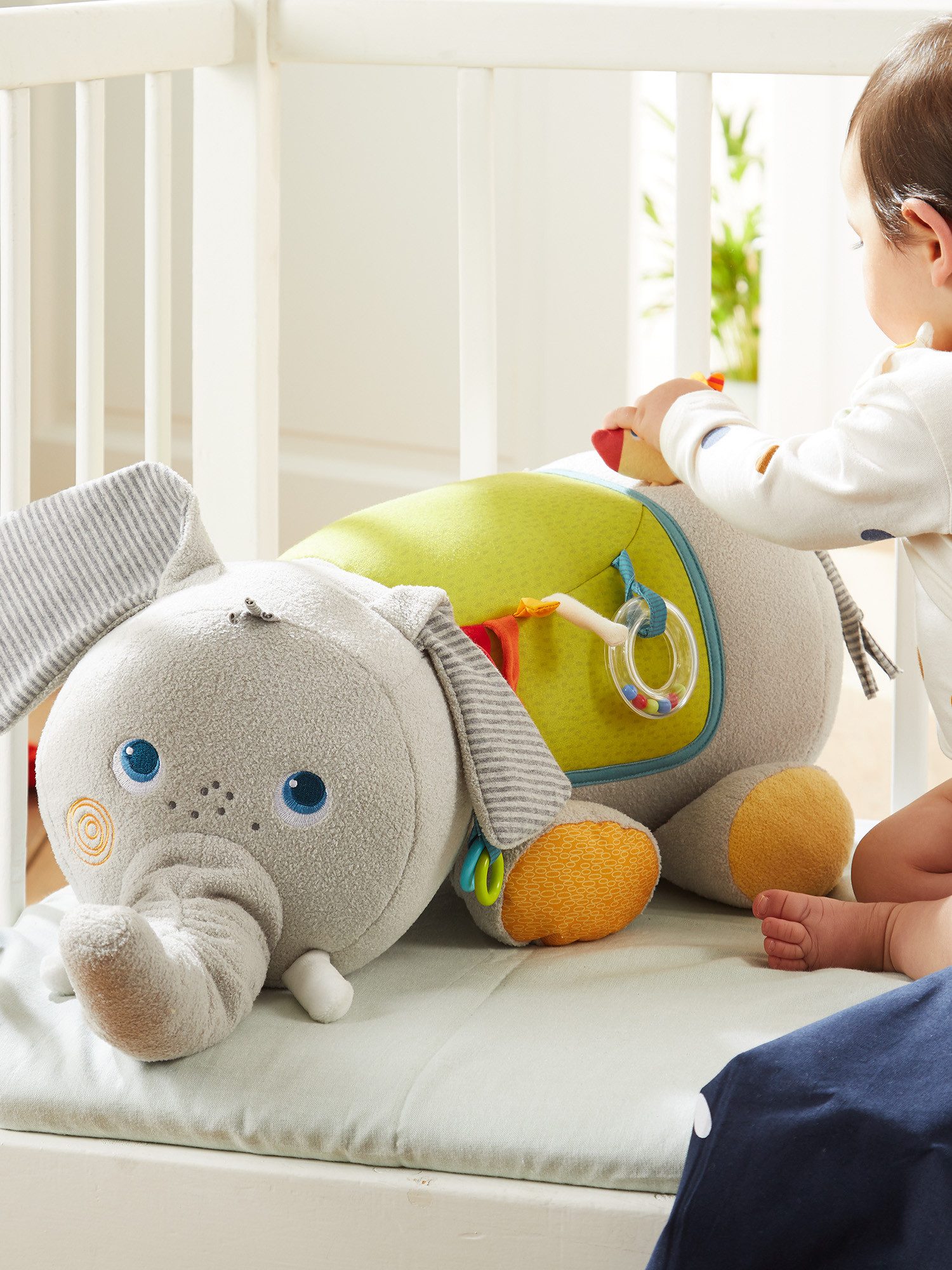 Haba Stoffpuppe Entdeckertier Elefant, unisex neutral