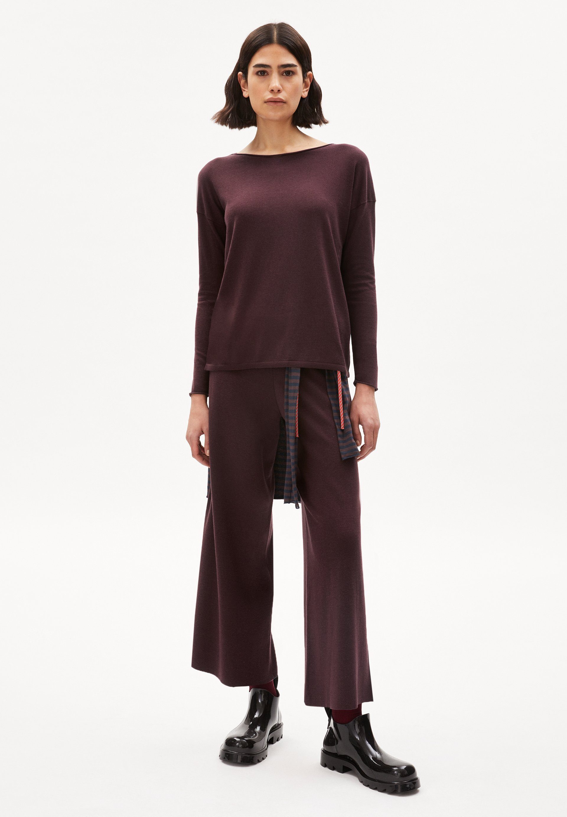 Armedangels Stoffhose APAANIA Strickhose aus LENZING™ ECOVERO™ Mix (Loose Fit)