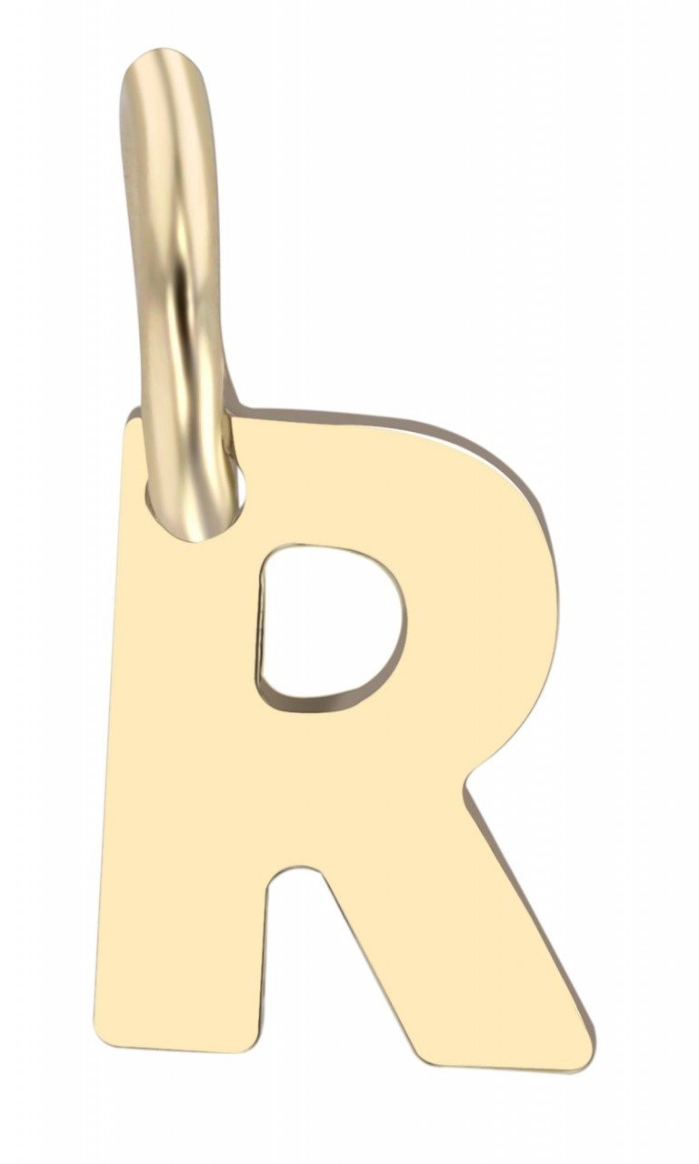 Kettenanhänger hochwertiger Buchstabe Anhänger aus 375 Gold