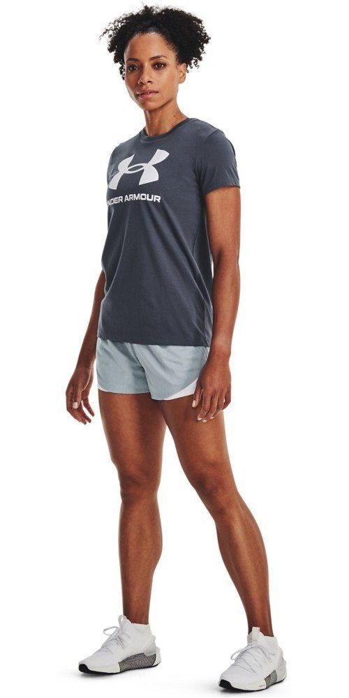 Sportstyle-Oberteil Gray UA Under Downpour 044 T-Shirt Grafik Kurzärmliges mit Armour®