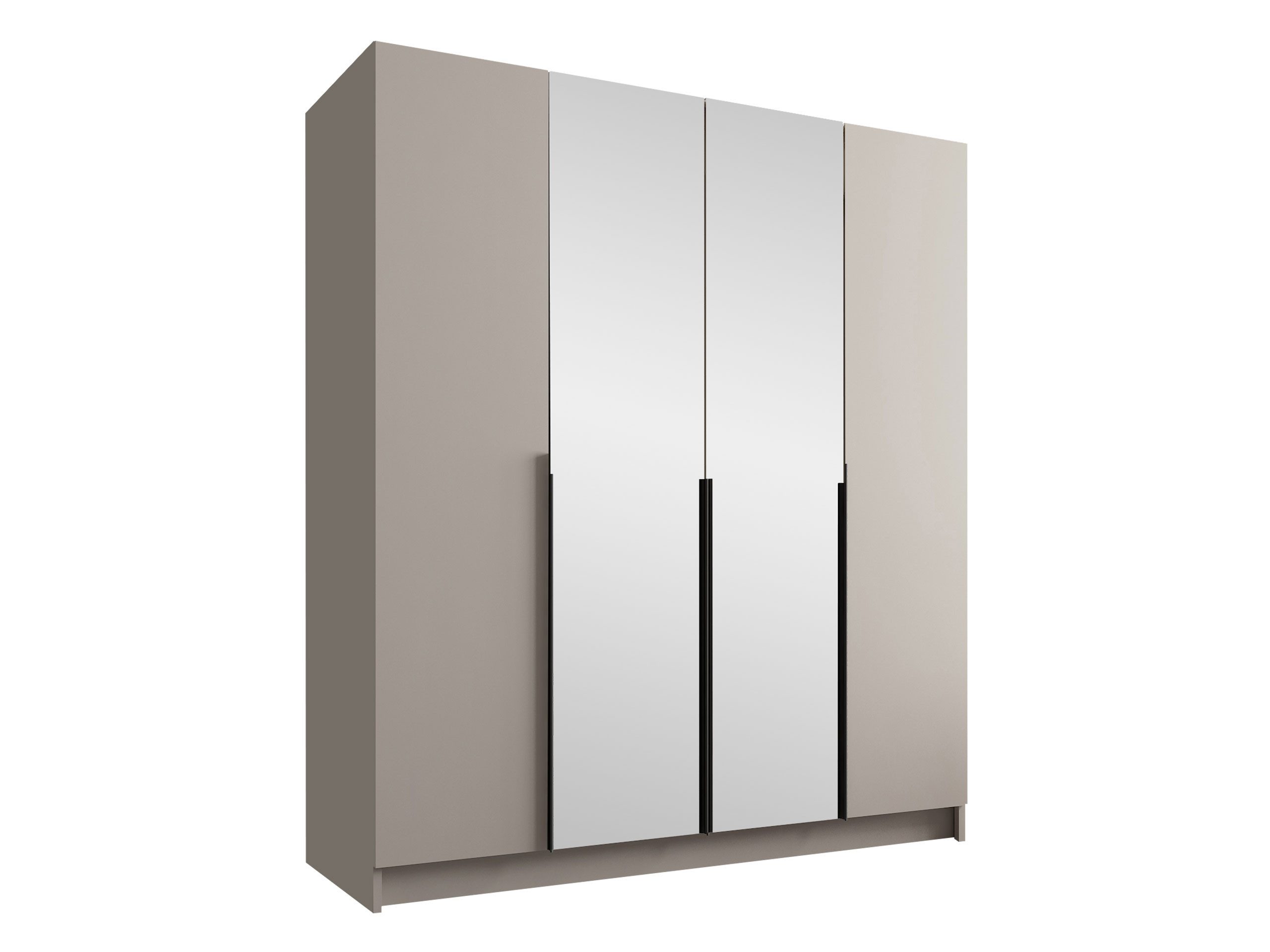 MIRJAN24 Kleiderschrank Santi II (mit vier Drehtüren) Kleiderstange, Metall günstig online kaufen