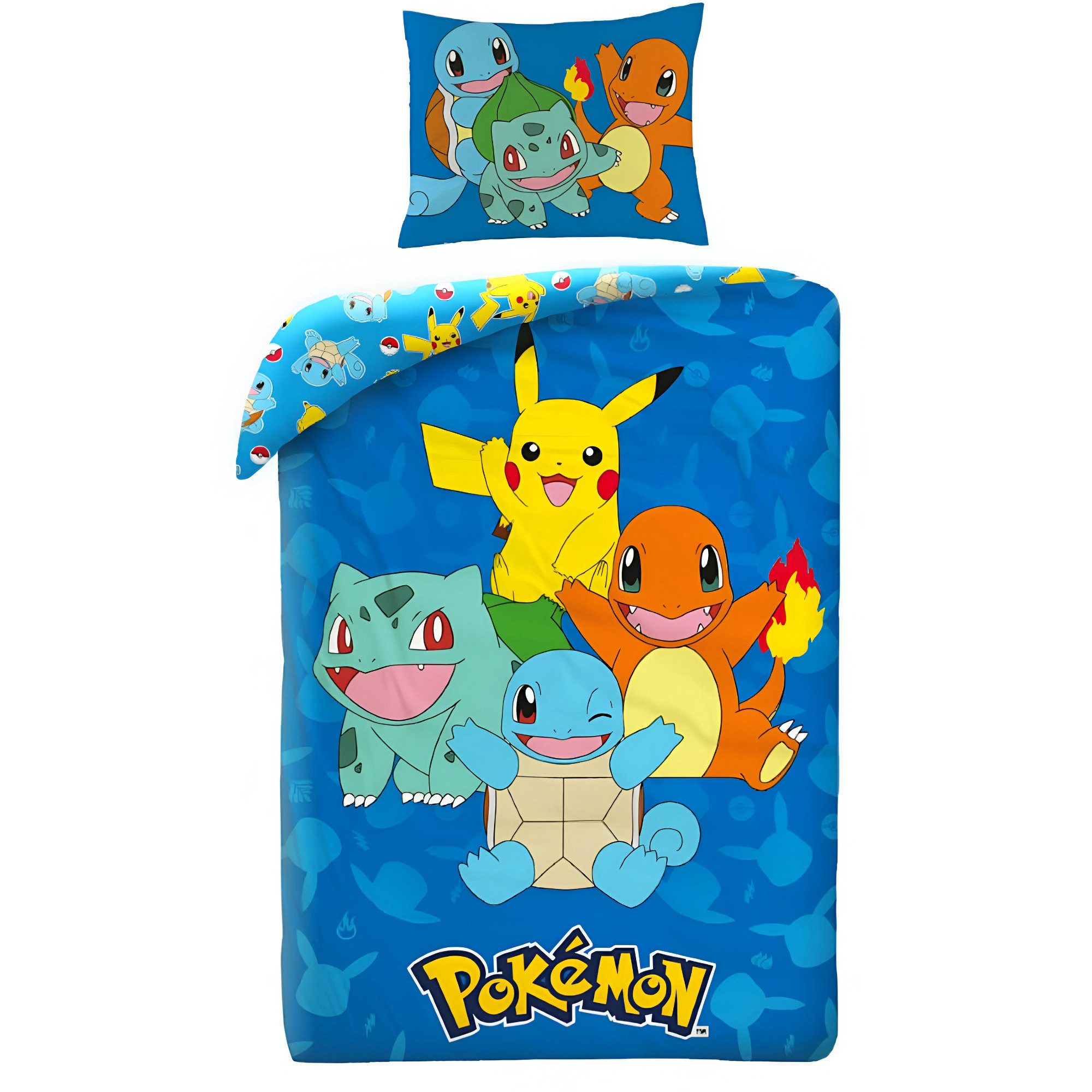 POKÉMON Bettwäsche Pokémon Pikachu Mikrofaser Bettwäsche Set 135/140x200 60x70 cm, 2 teilig