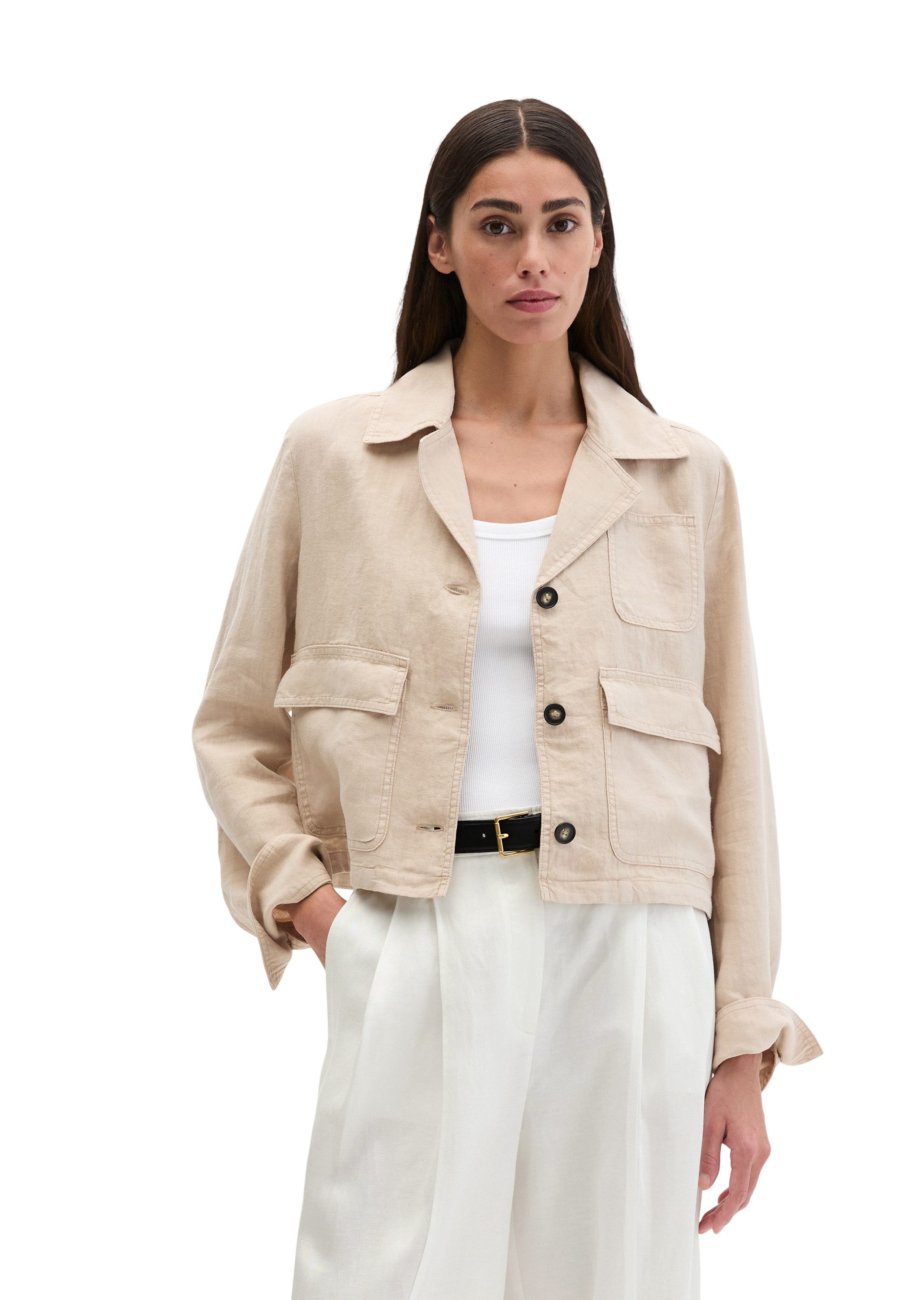 Marc O'Polo Kurzjacke mit aufgesetzten Taschen