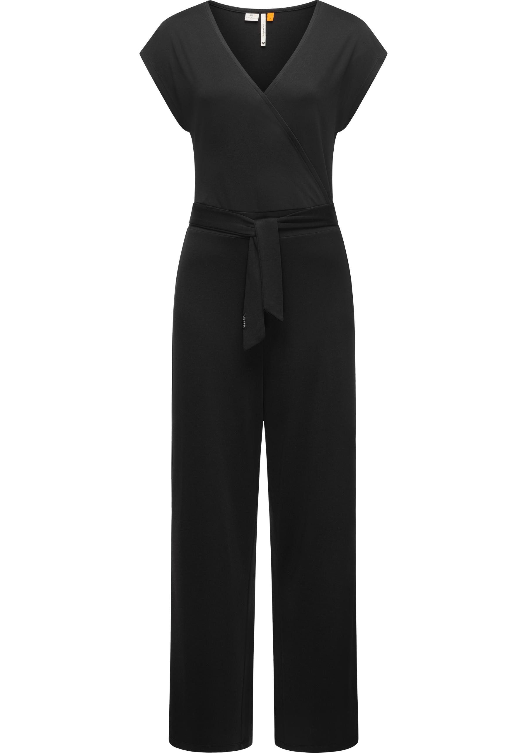 Ragwear Jumpsuit Goldea Langer Damen Overall mit Bindegürtel