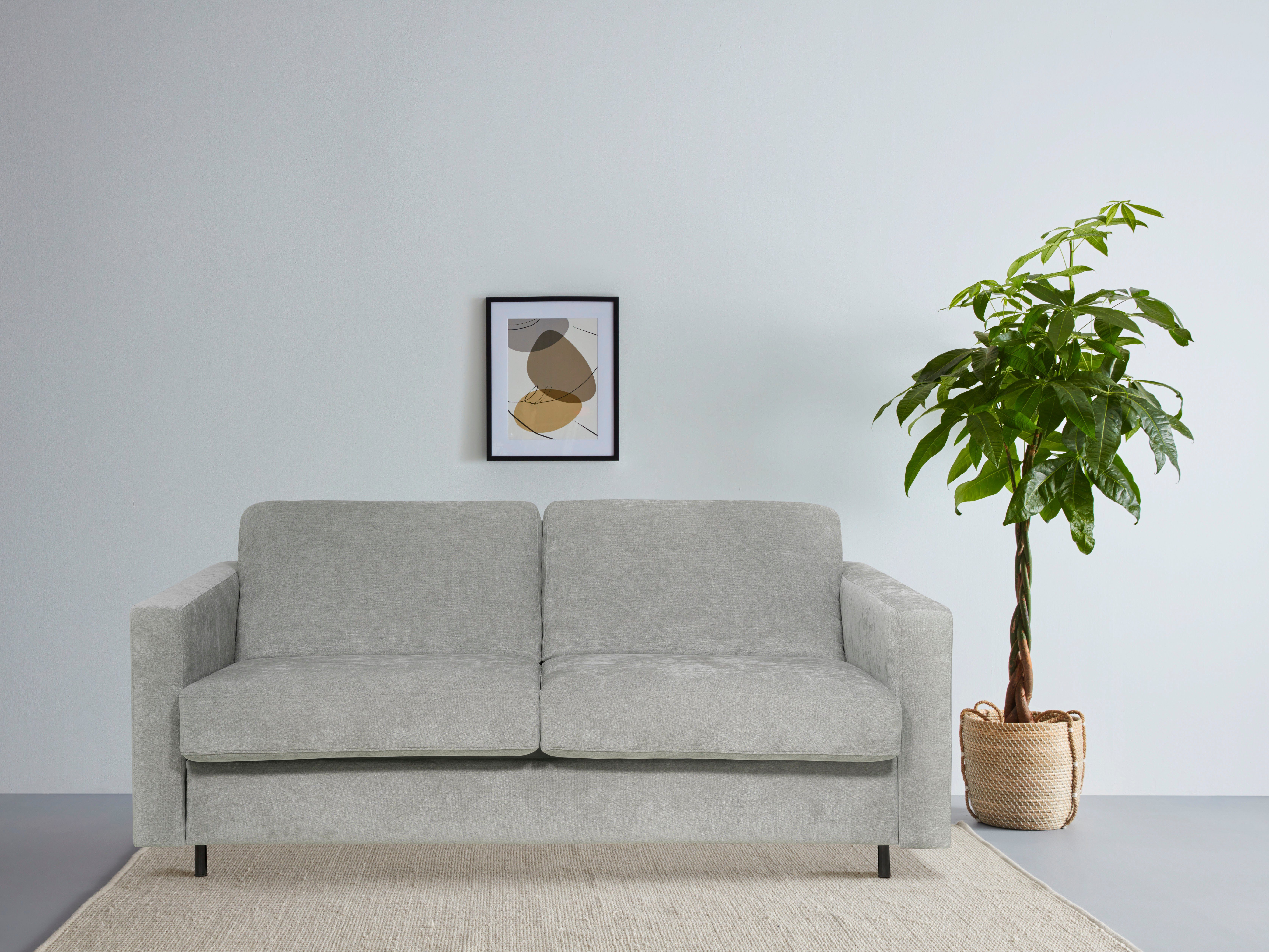 Home affaire Schlafsofa Virming, Dauerschlaf-Funktion mit Unterfederung und Matratze