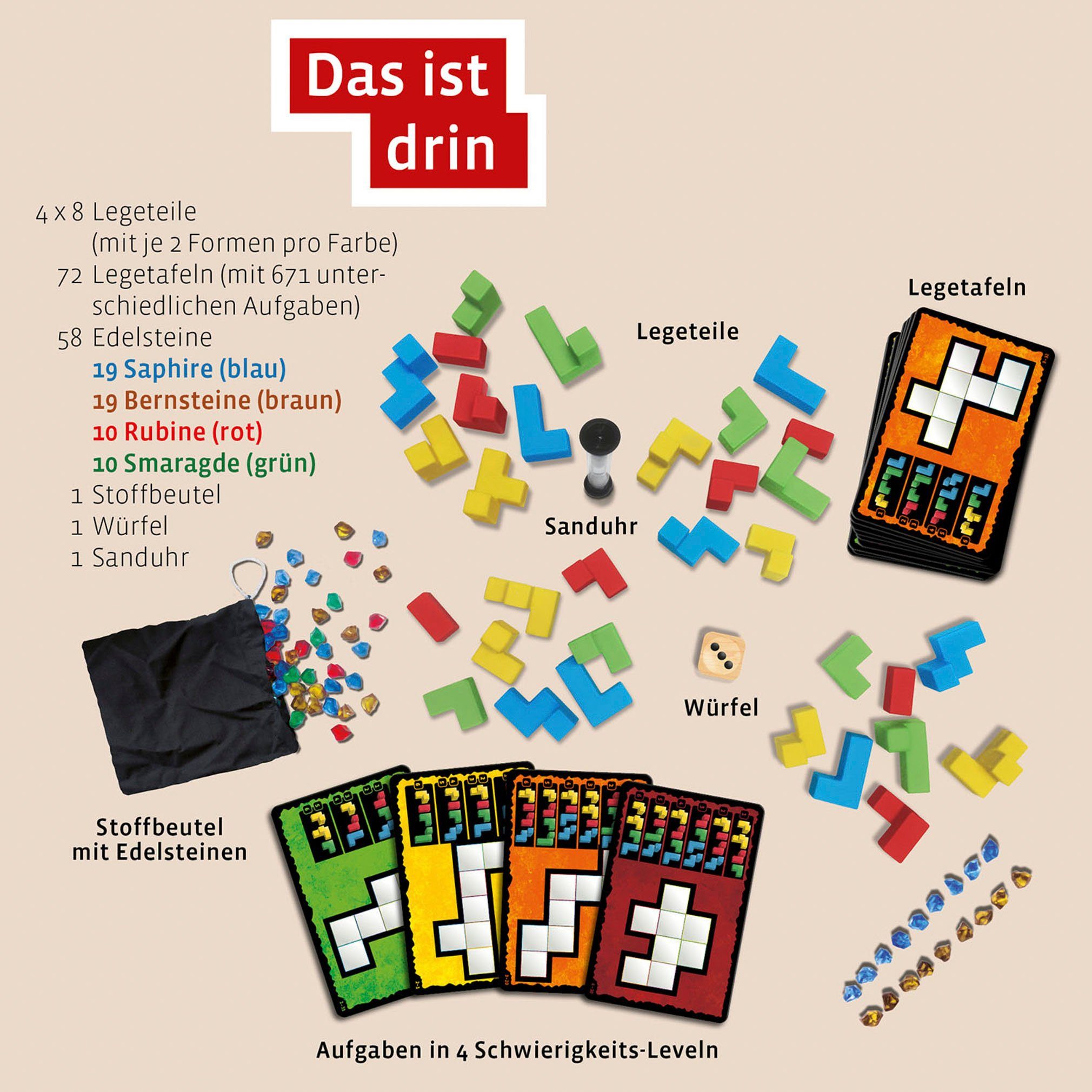 Made in Spiel, Germany 3-D Knobelspiel 2022, Ubongo! Kosmos Family