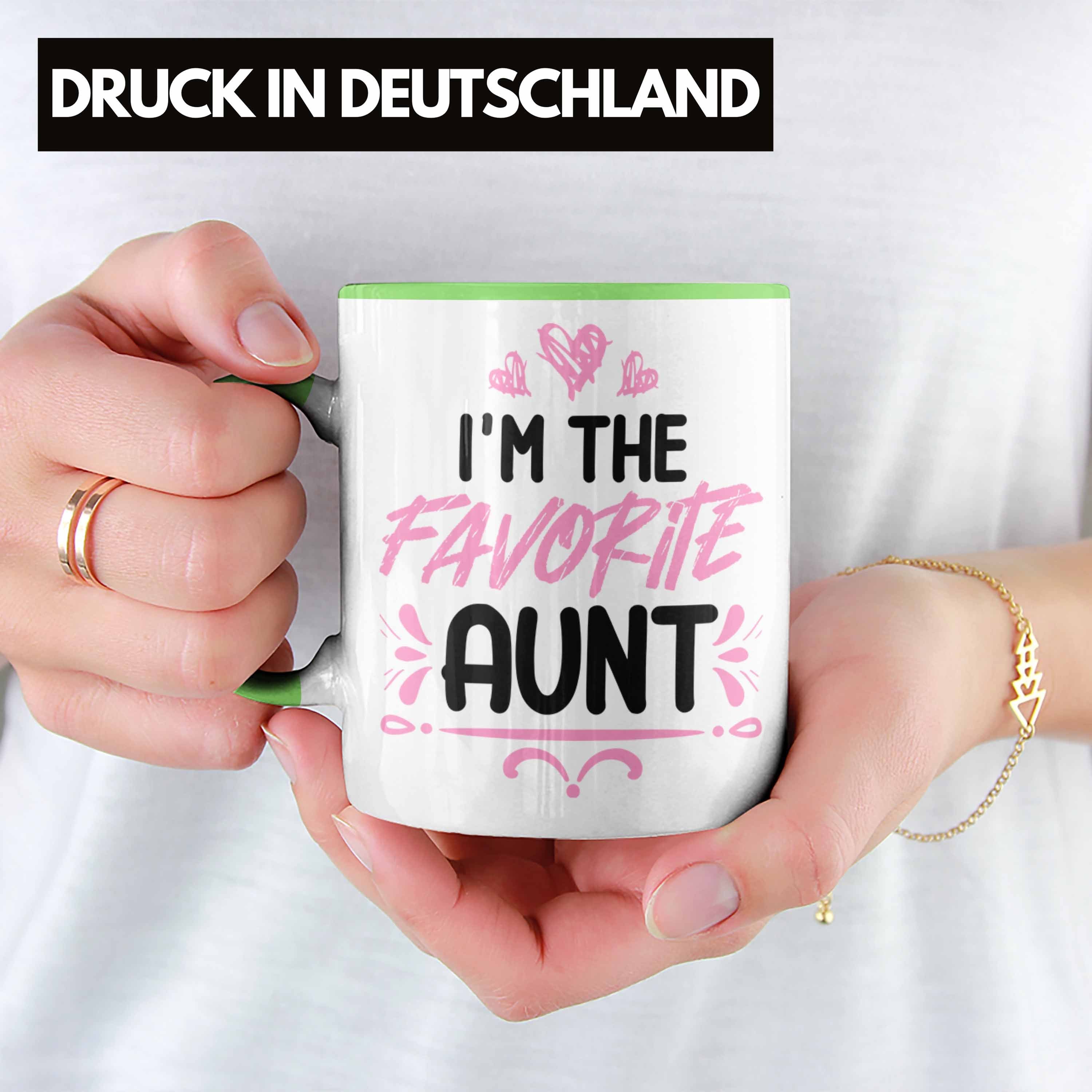 Trendation Tasse I'm der Aunt The Beste Trendation Geschenk Tante Grün Welt Tasse Favorite 