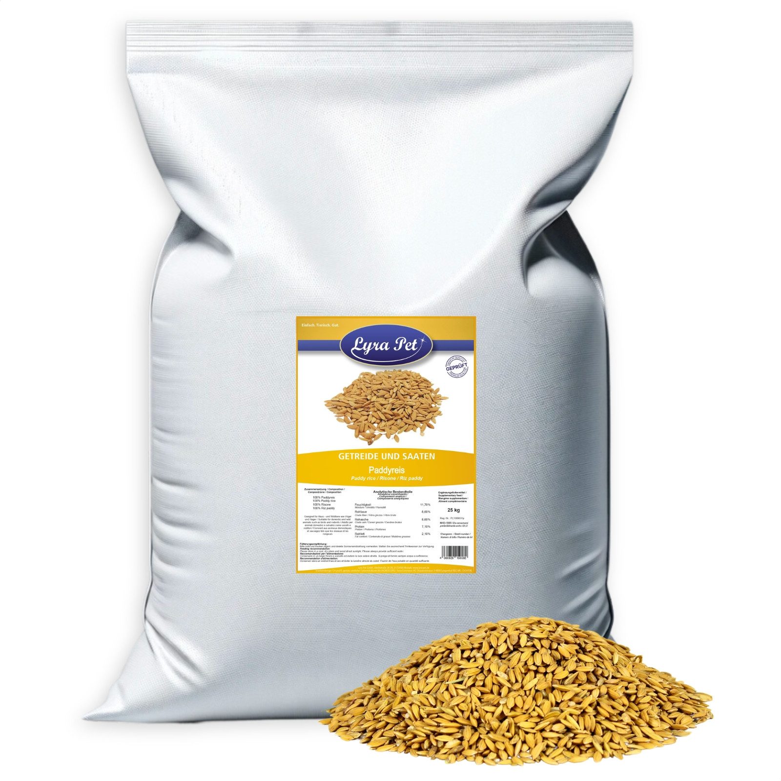 Lyra Pet 25 kg Lyra Pet® Paddyreis Vogelfutter, für: Wildvogel