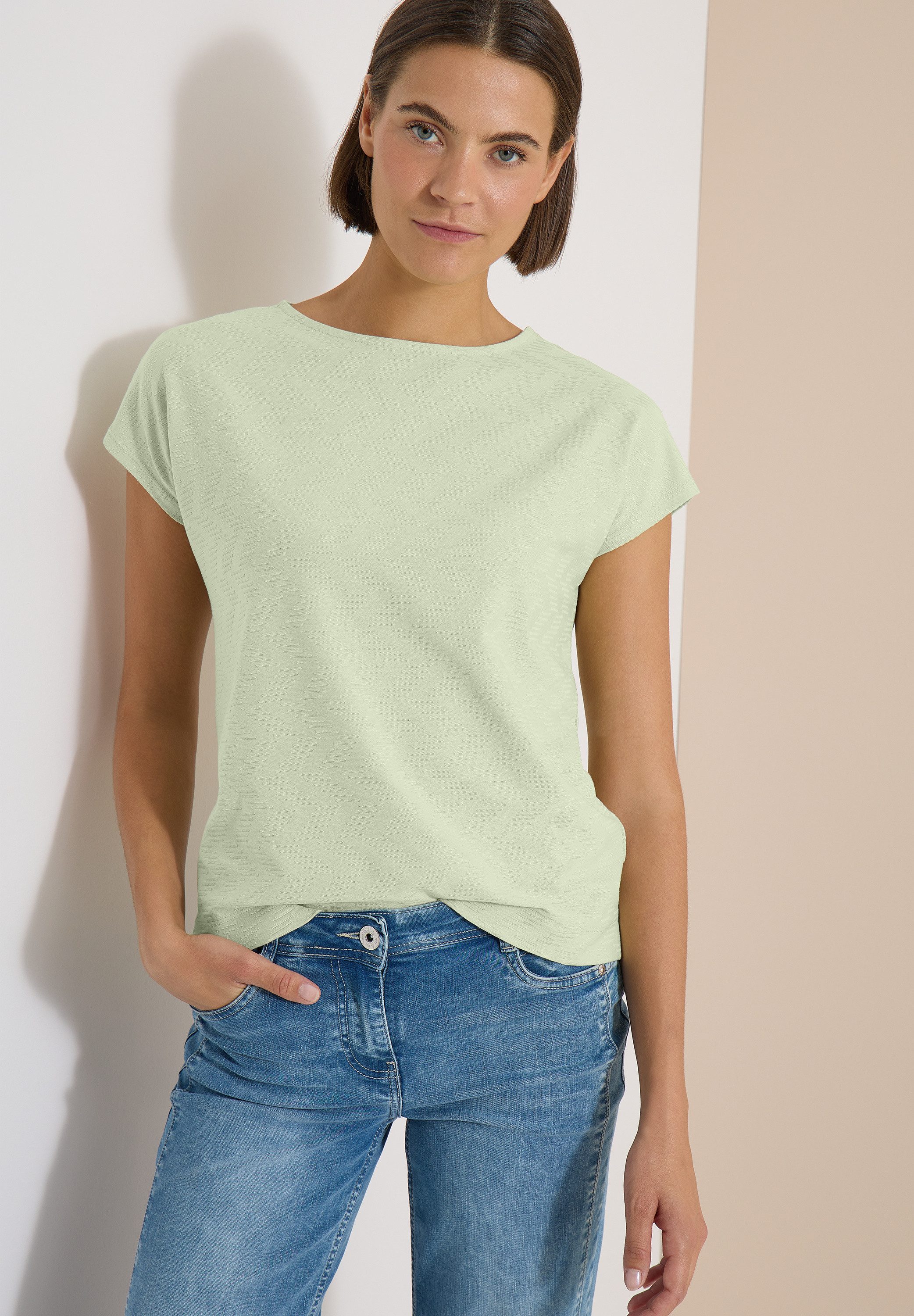 CECIL T-Shirt im soften Baumwoll-Mix