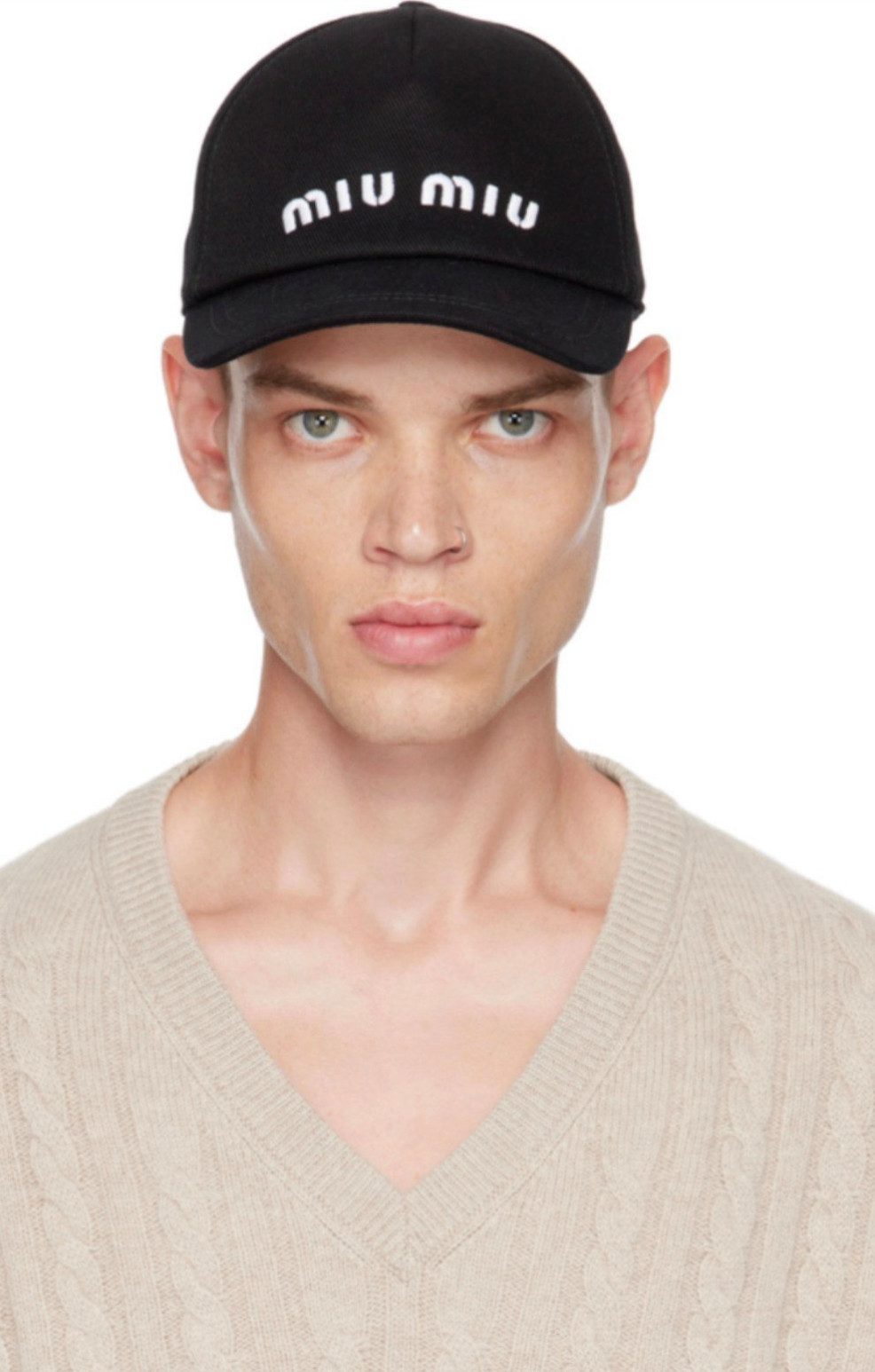 Miu Miu Baseball Cap Basebalkappe Kappe Mütze Logo Cap Logostickerei auf de günstig online kaufen