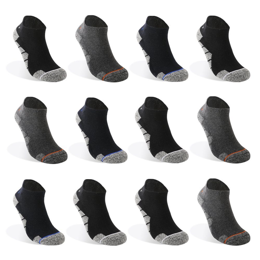 TEXEMP Thermosocken 3 - 12 Paar Thermo Socken Sneaker Herren & Damen Baumwolle Winter Warm (Packung, 6-Paar) Robust & Langlebig