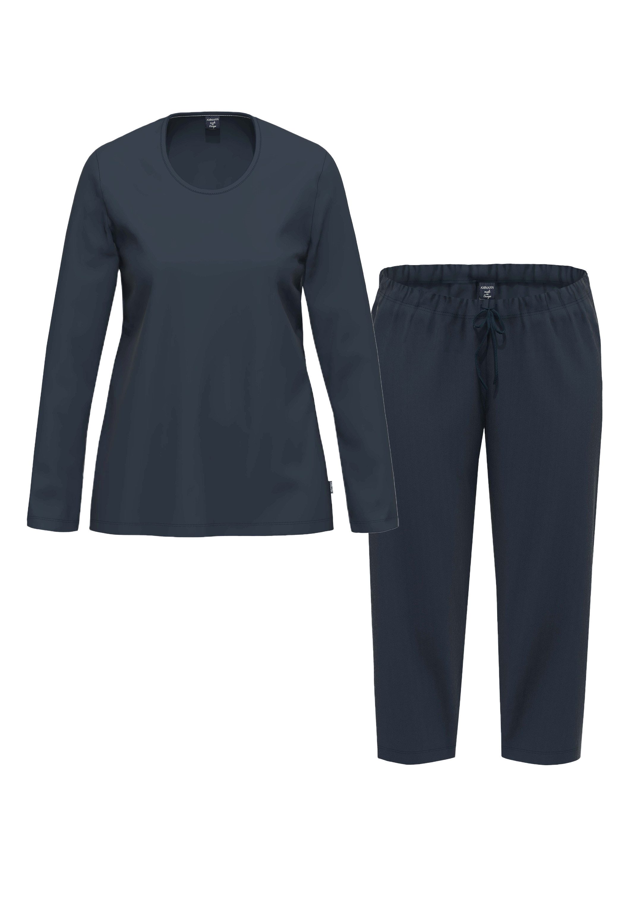 Ammann Pyjama Organic Cotton (Set, 2 tlg) Schlafanzug Langarm - Baumwolle